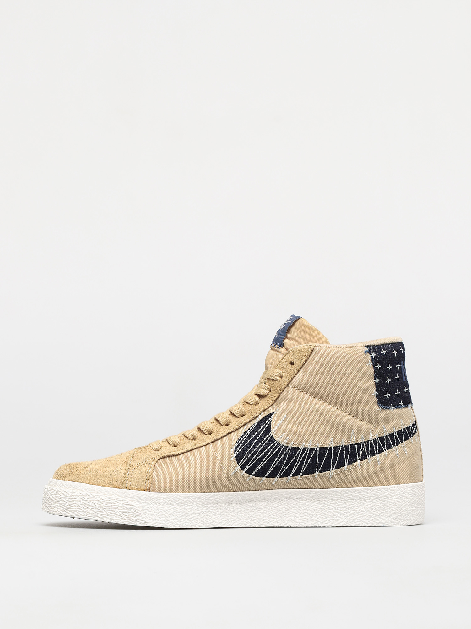 Nike SB Zoom Blazer Mid Premium Shoes (sesame/mystic navy sail gum light brown)