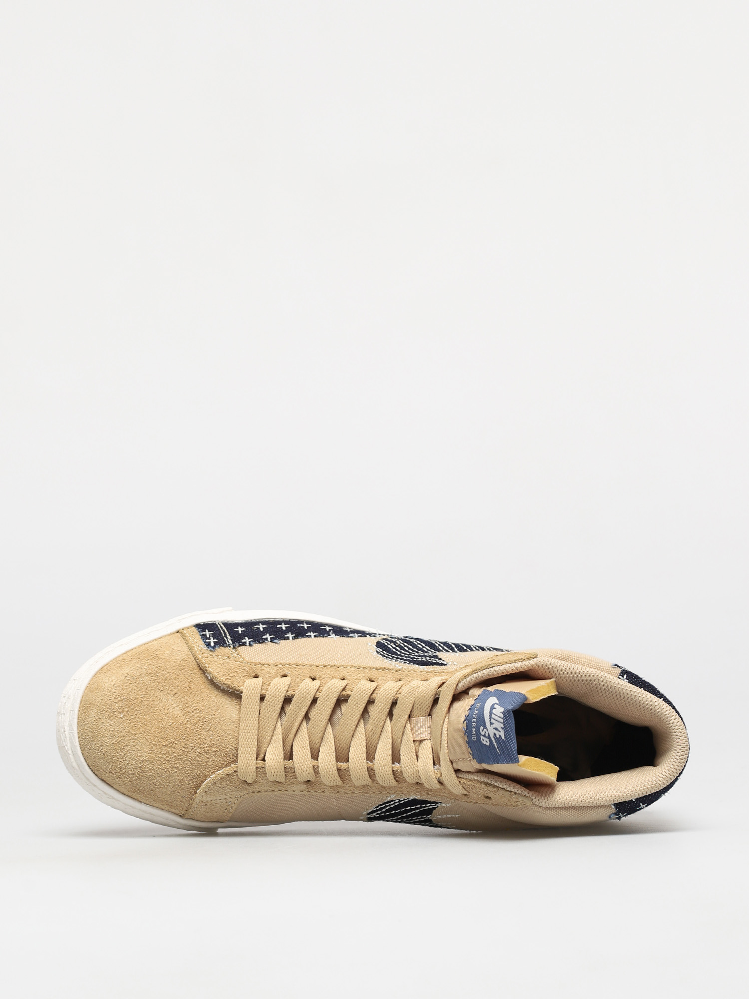Nike SB Zoom Blazer Mid Premium Shoes (sesame/mystic navy sail gum light brown)