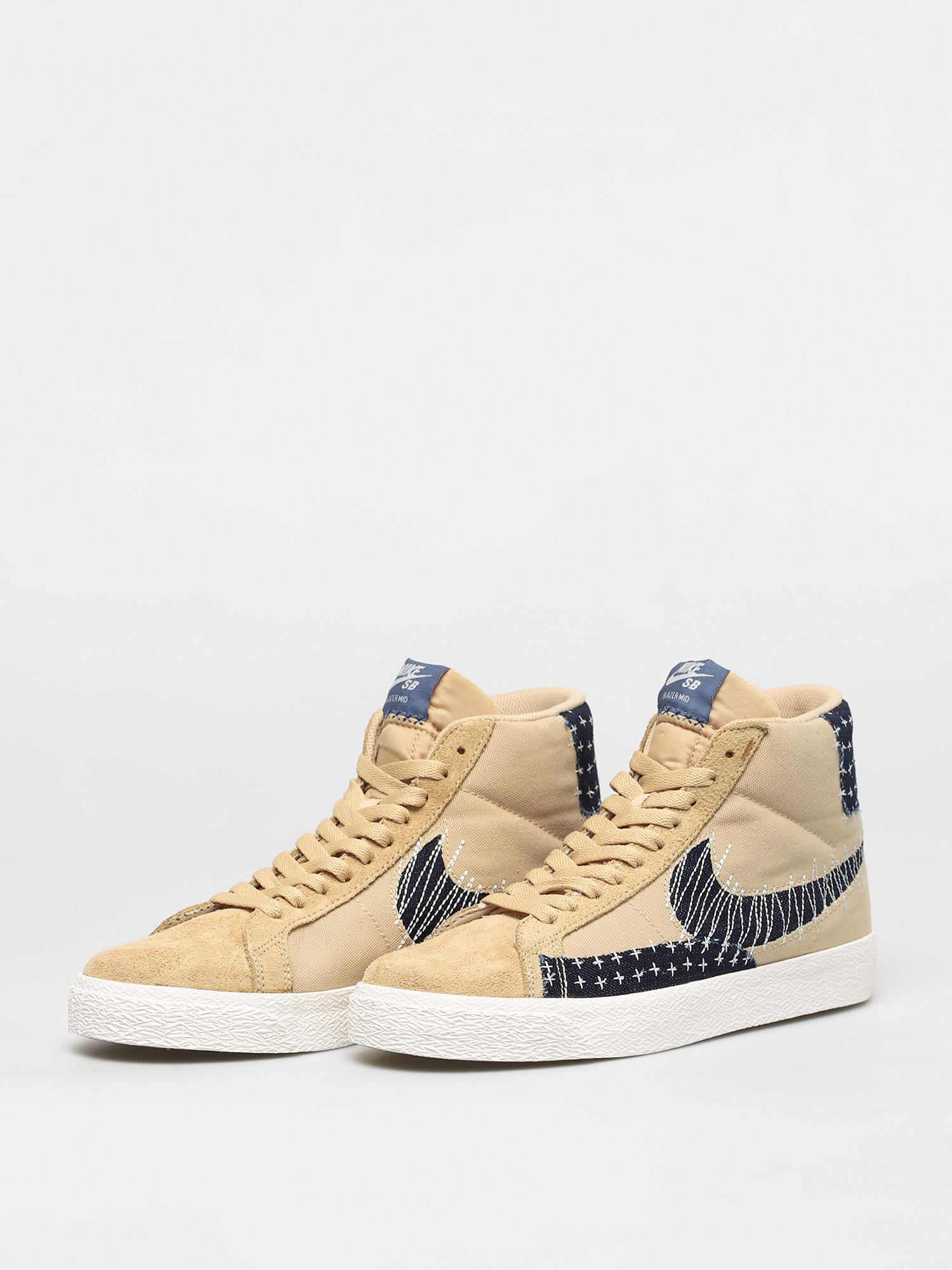 Nike SB Zoom Blazer Mid Premium Shoes (sesame/mystic navy sail gum light brown)