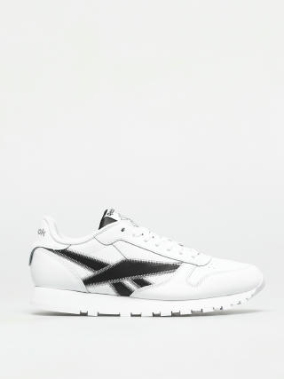 Reebok Classic Leather Shoes (white/black/msilve)
