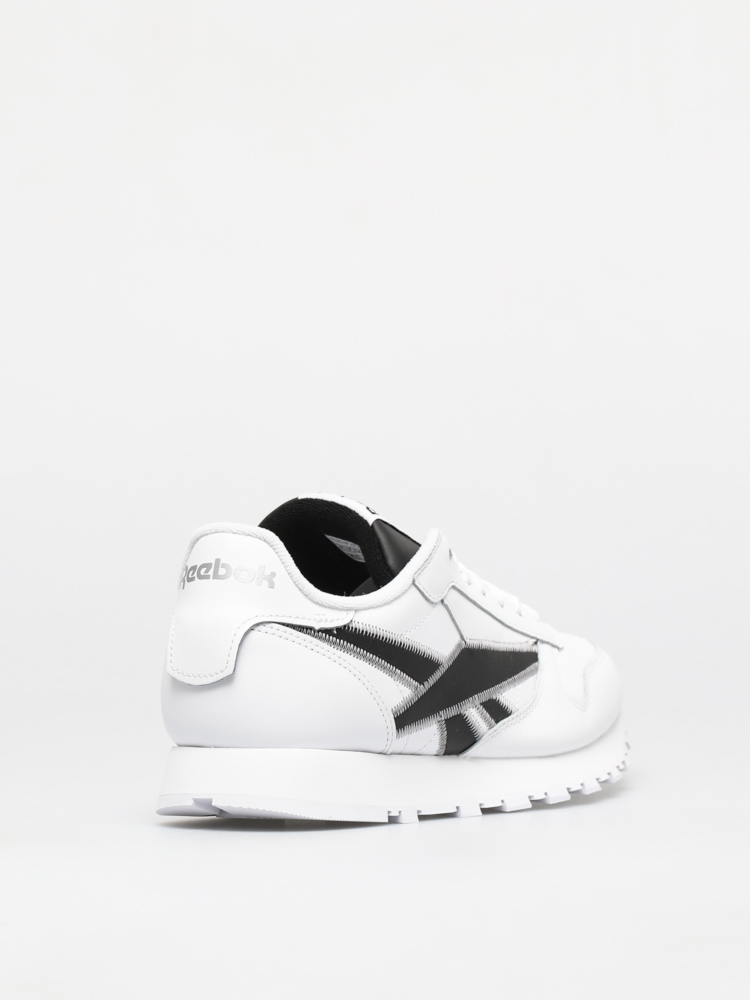 Reebok Classic Leather Shoes (white/black/msilve)