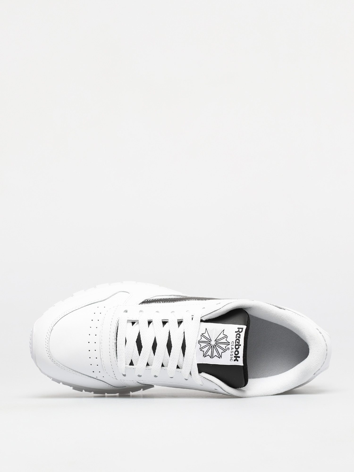 Reebok Classic Leather Shoes (white/black/msilve)