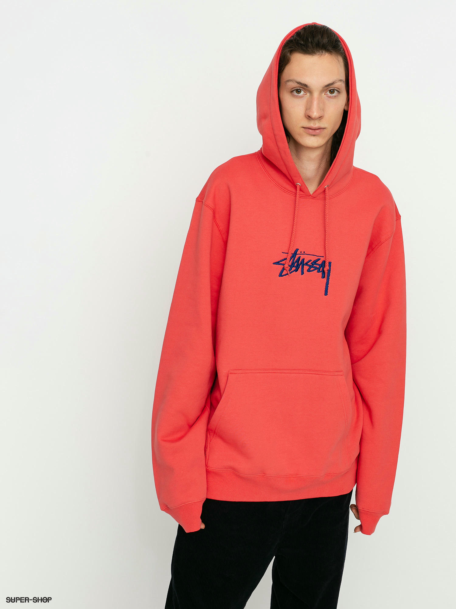 stussy red sweatshirt