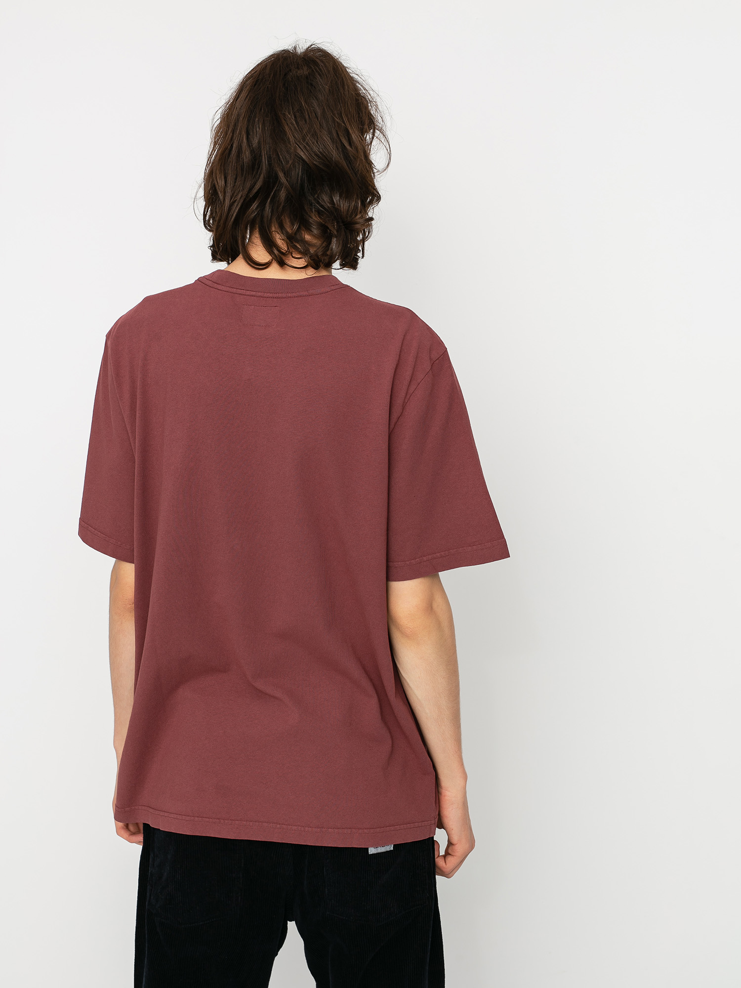 Stussy Stock Logo T-shirt (burgundy)