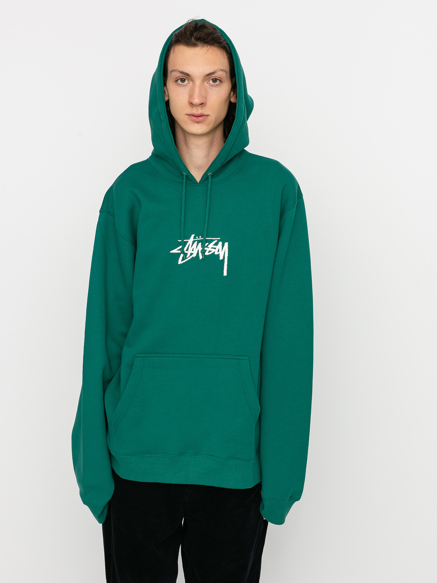 Stussy Stock Logo App HD Hoody (dark green)