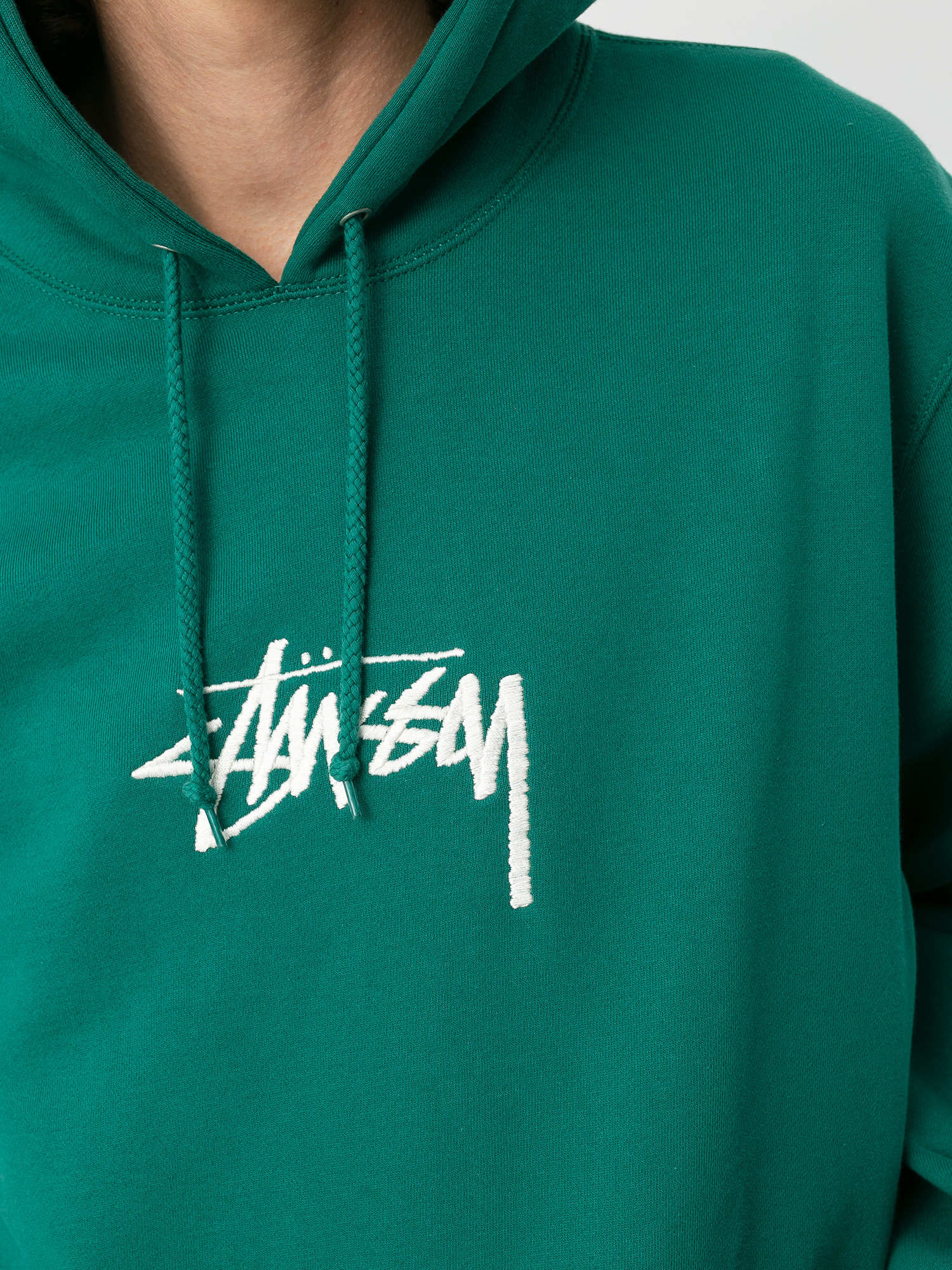 Stussy Stock Logo App HD Hoody (dark green)