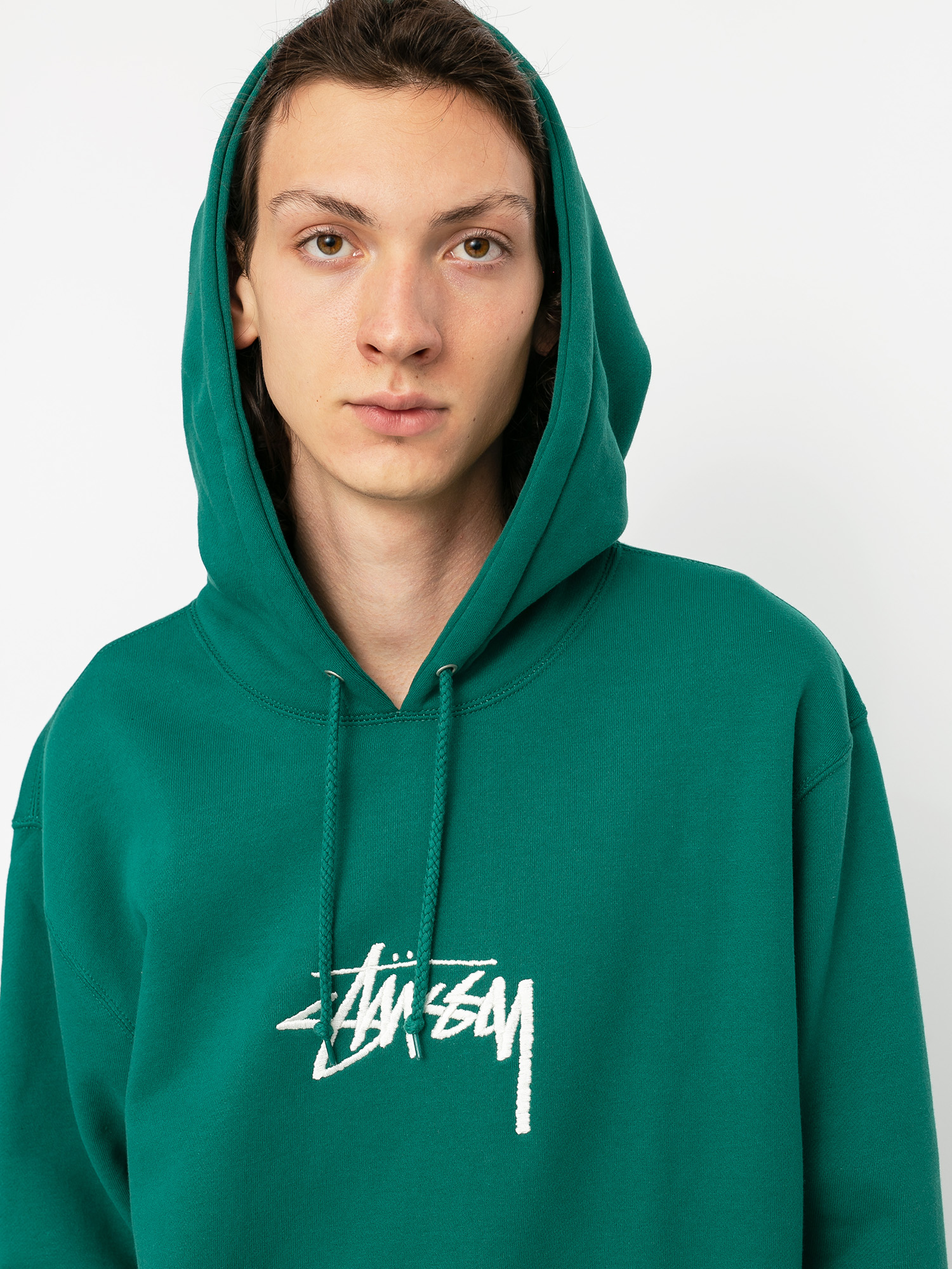 Stussy Stock Logo App HD Hoody (dark green)