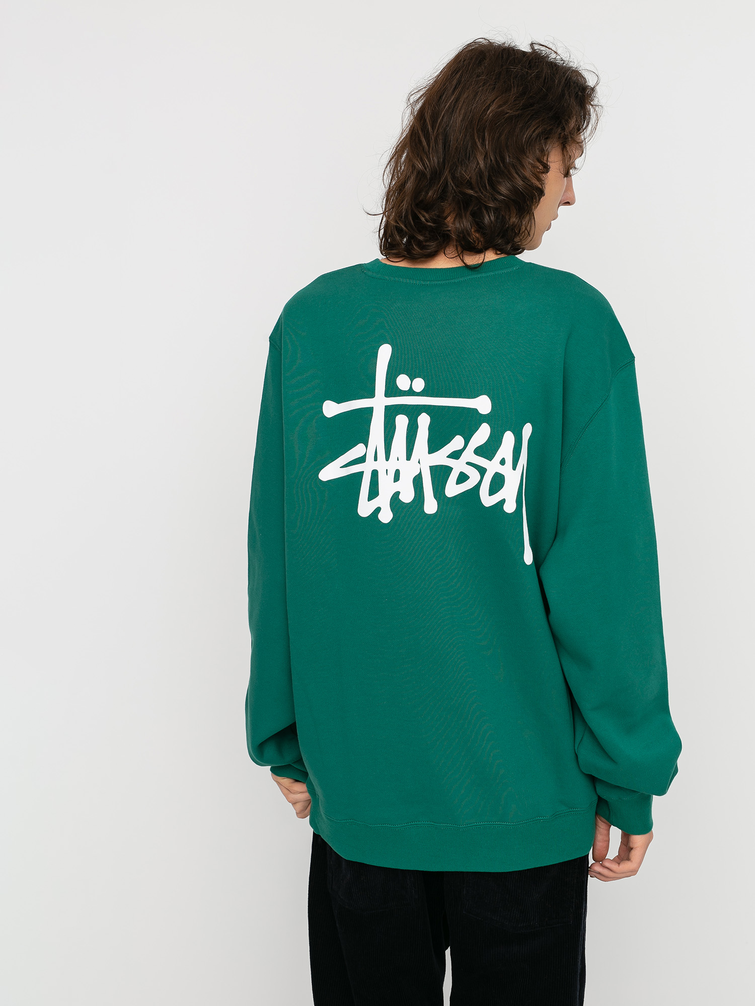 Stussy Basic Sweatshirt green (dark green)