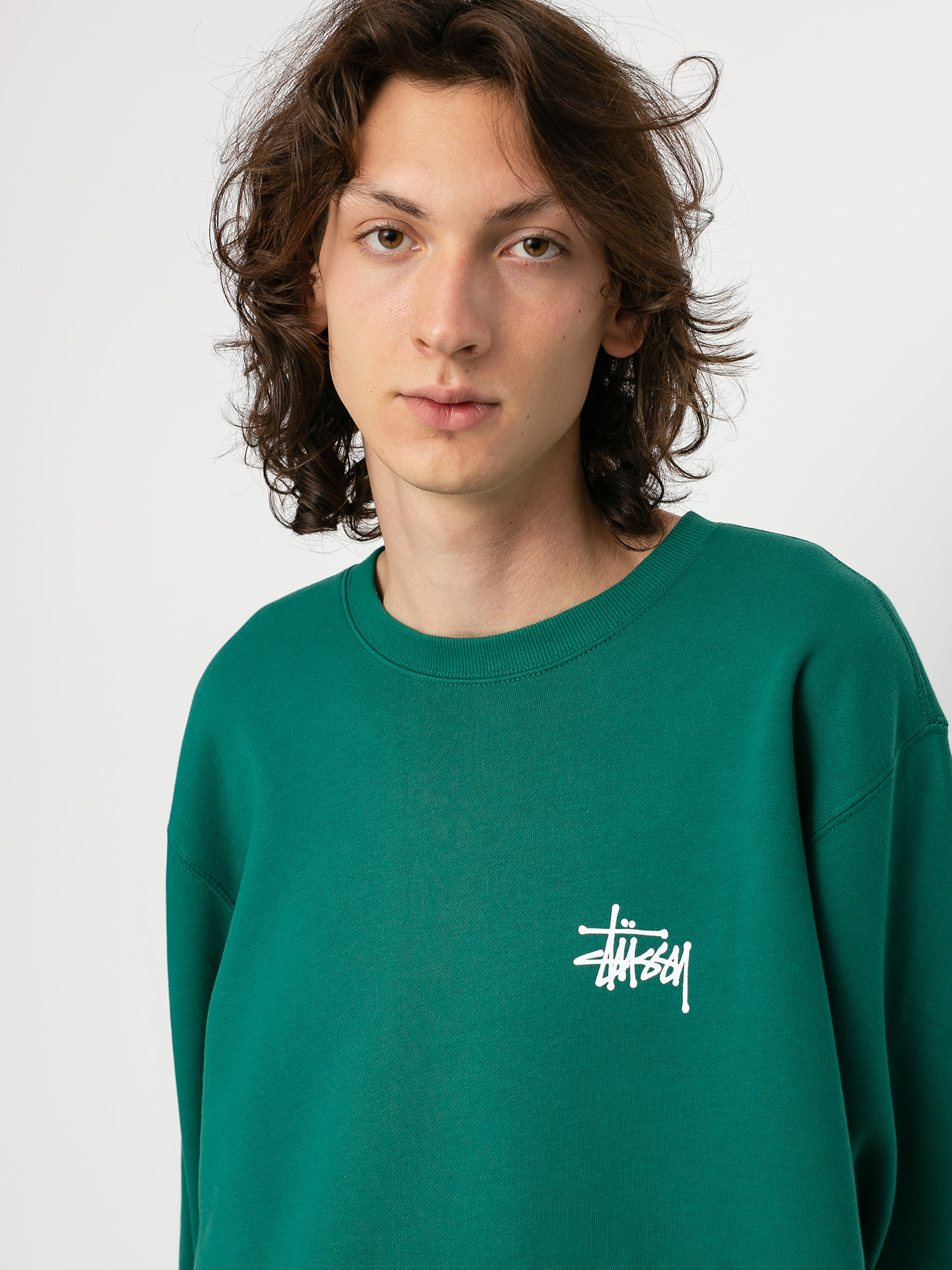 Stussy Basic Sweatshirt (dark green)