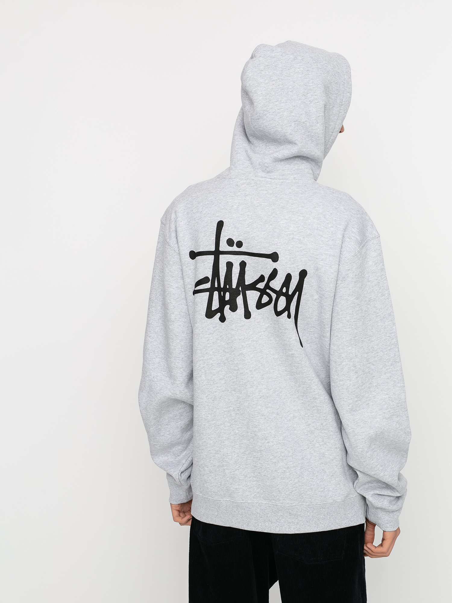 Stussy Basic HD Hoodie - grey (ash heather)