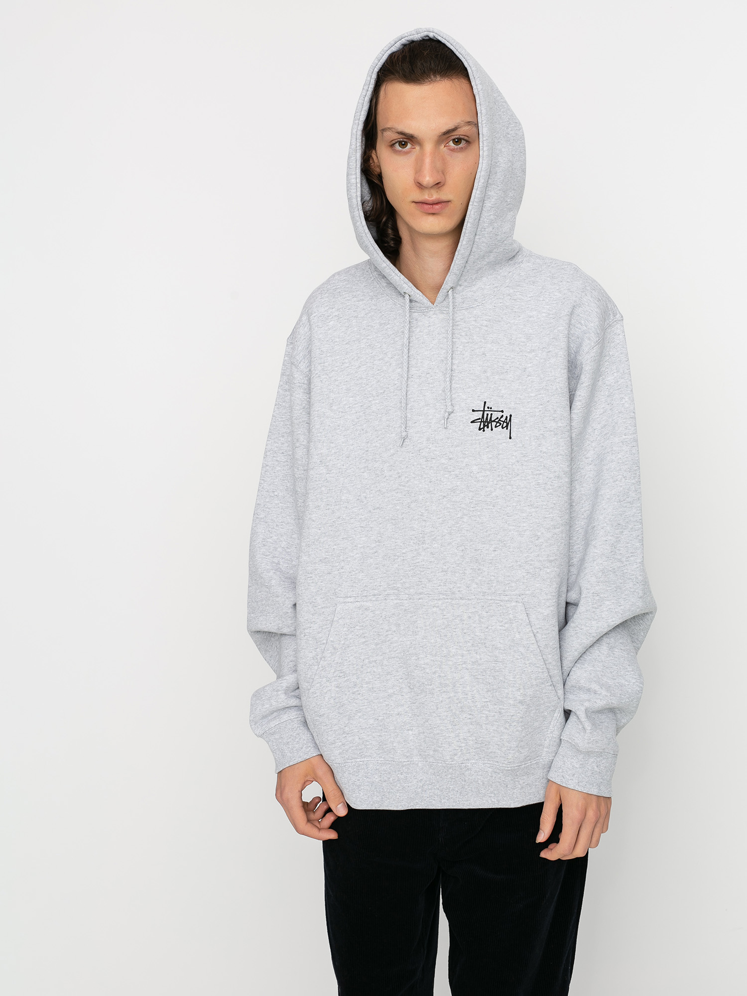 Stussy Basic HD Hoodie (ash heather)