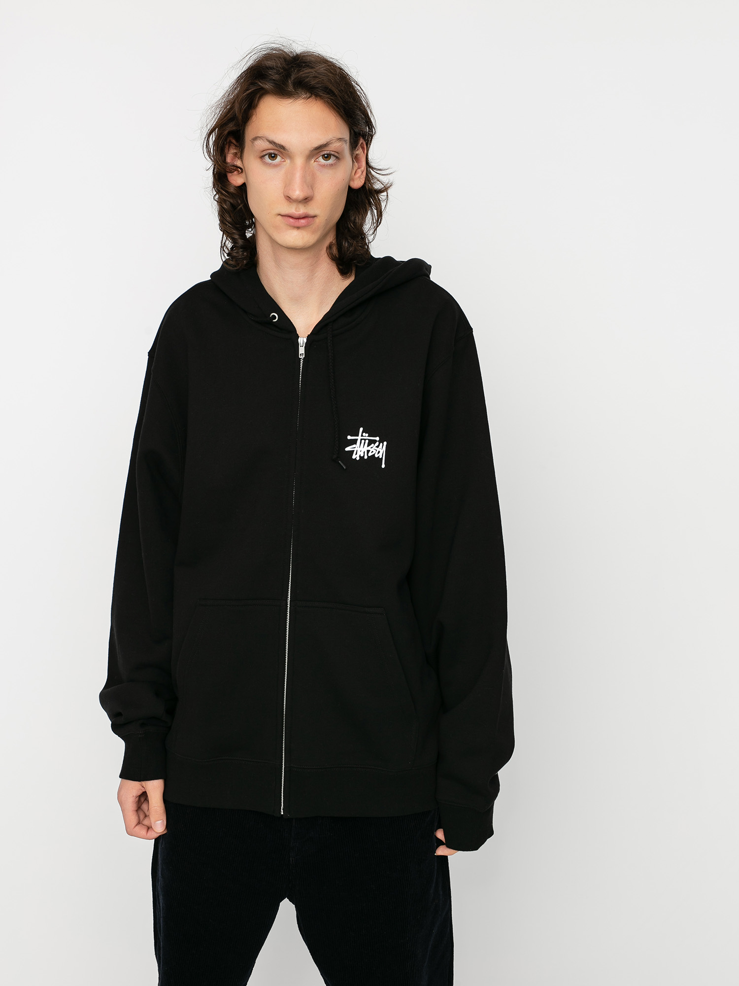 Stussy Basic ZHD Hoodie - black (black)