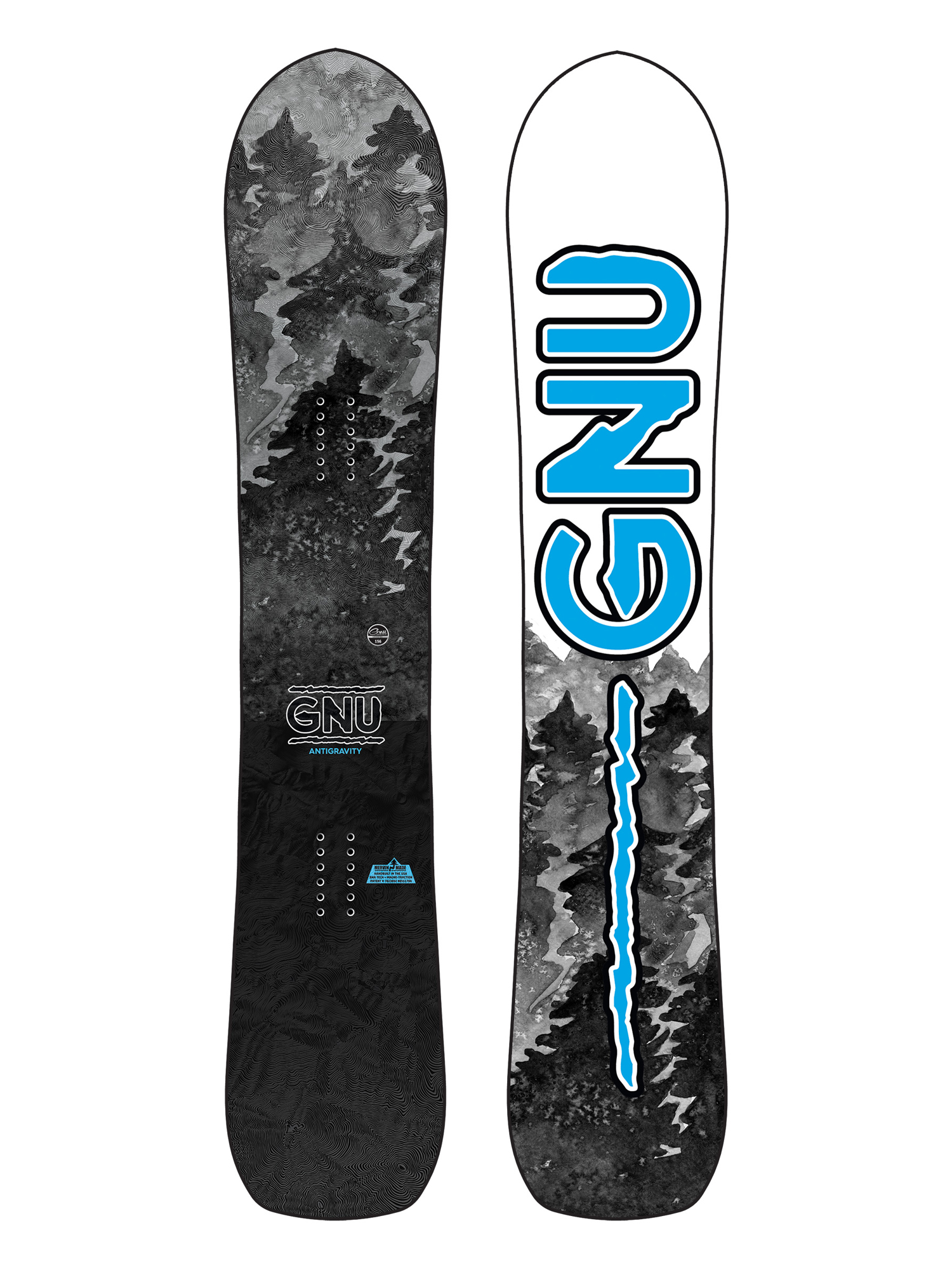 【公式】 Gnu Antigravity Snowboard - black スノーボード