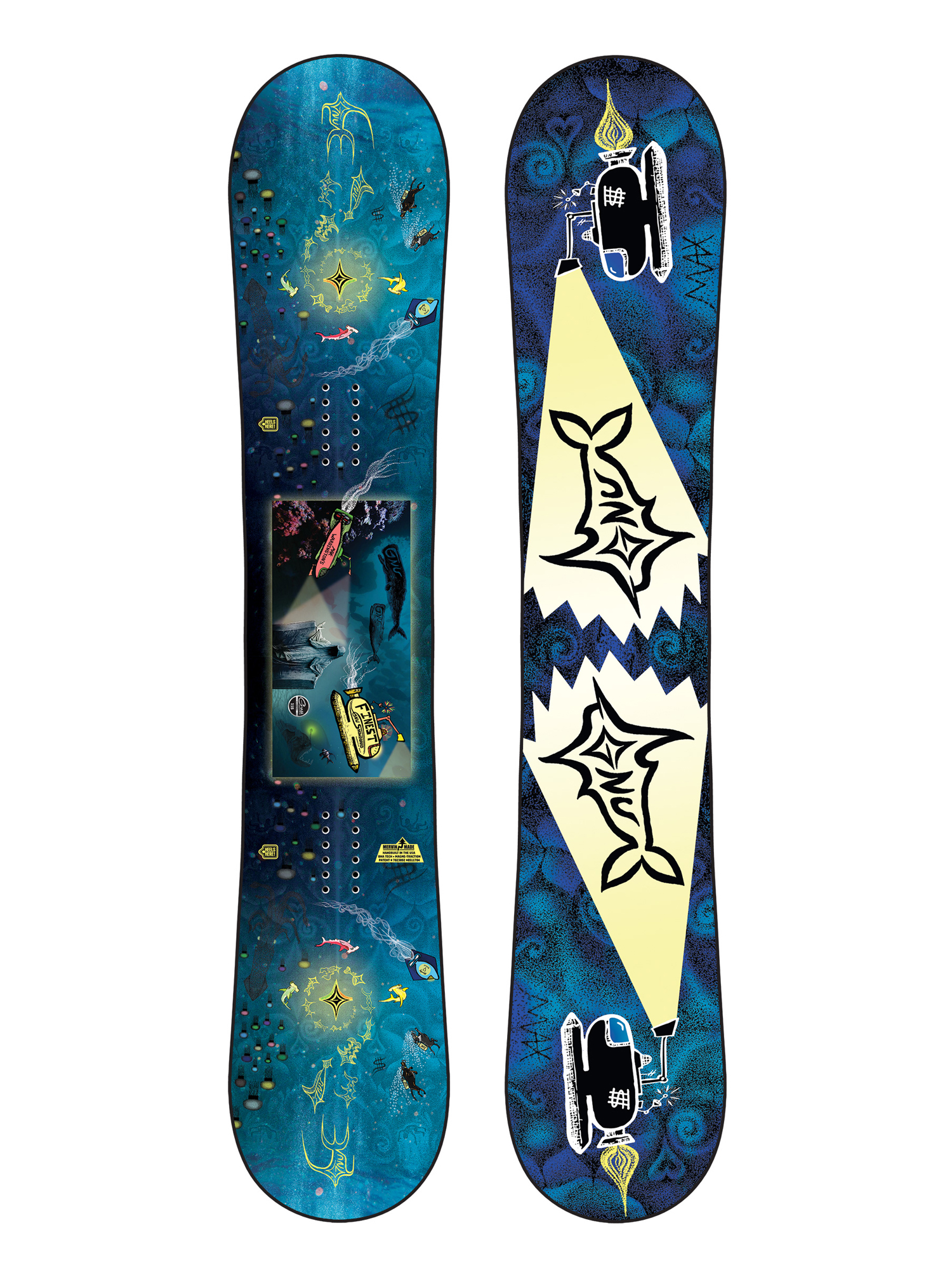 Gnu Finest Snowboard - blue