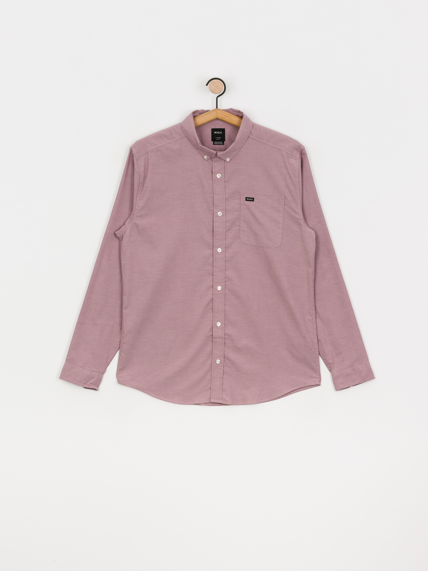 RVCA Thatll Do Stretch Ls Shirt (merlot)
