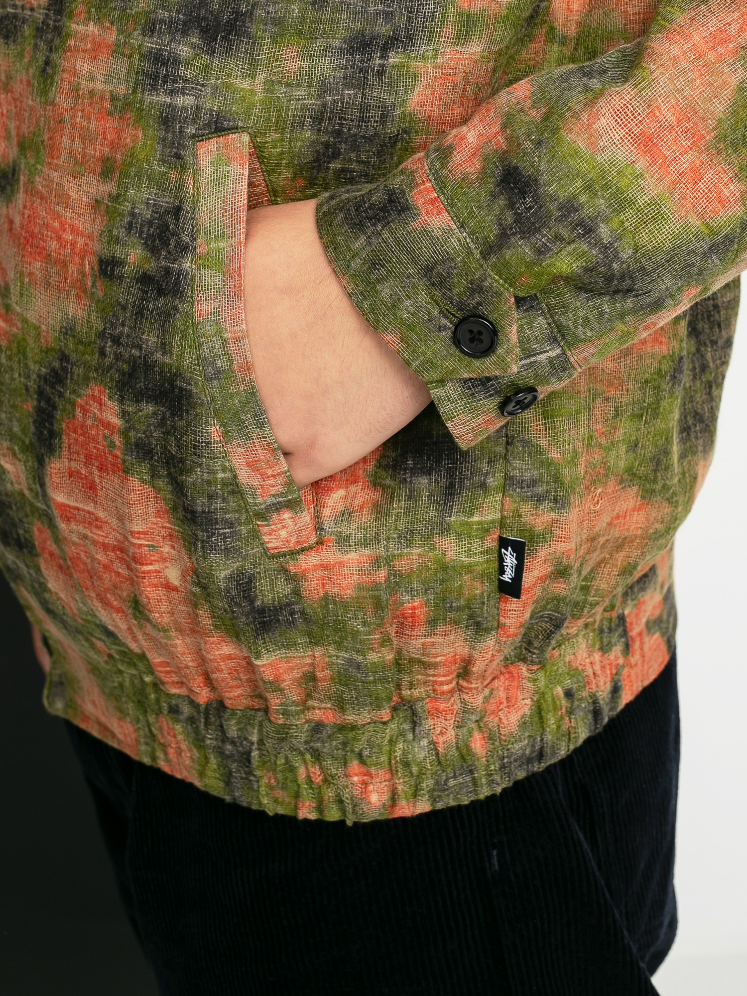 Stussy Reverse Jacquard Bryan Jacke (floral)