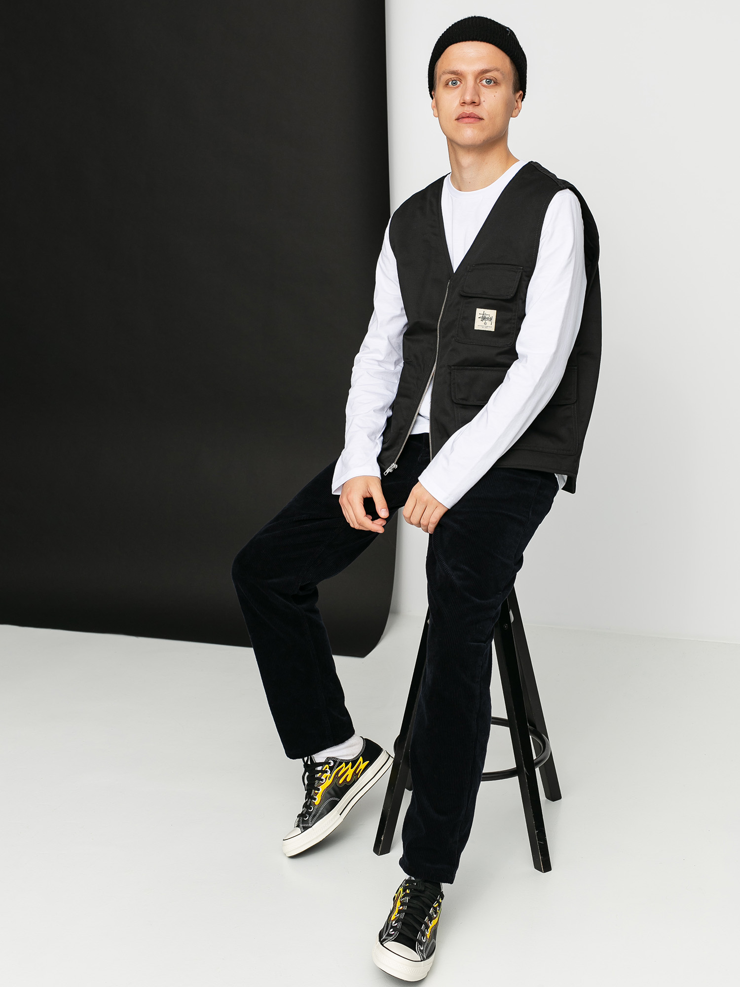 Stussy Insulated Work Vest Jacket - black (black)