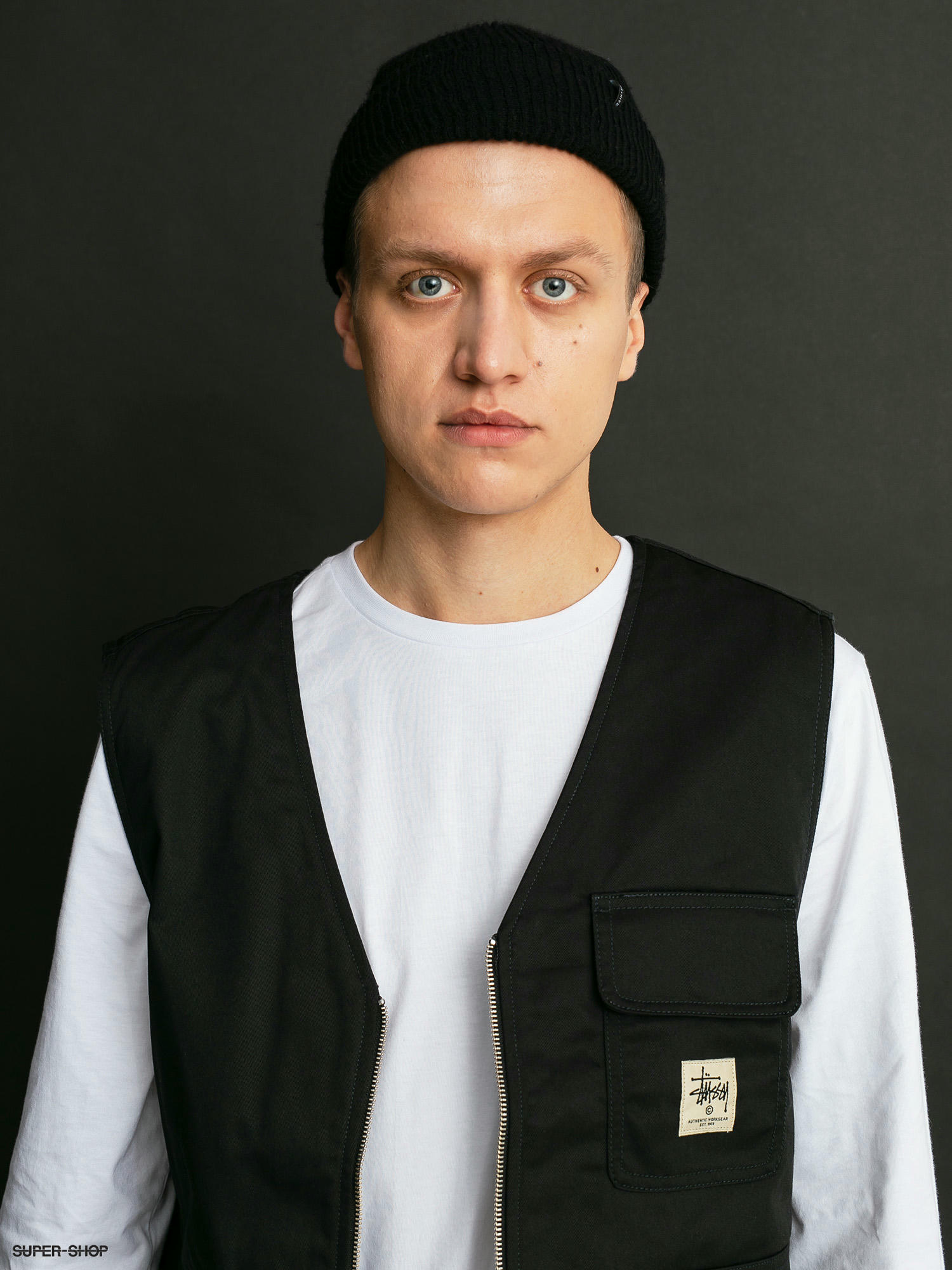 Stussy Insulated Work Vest Jacket (black)