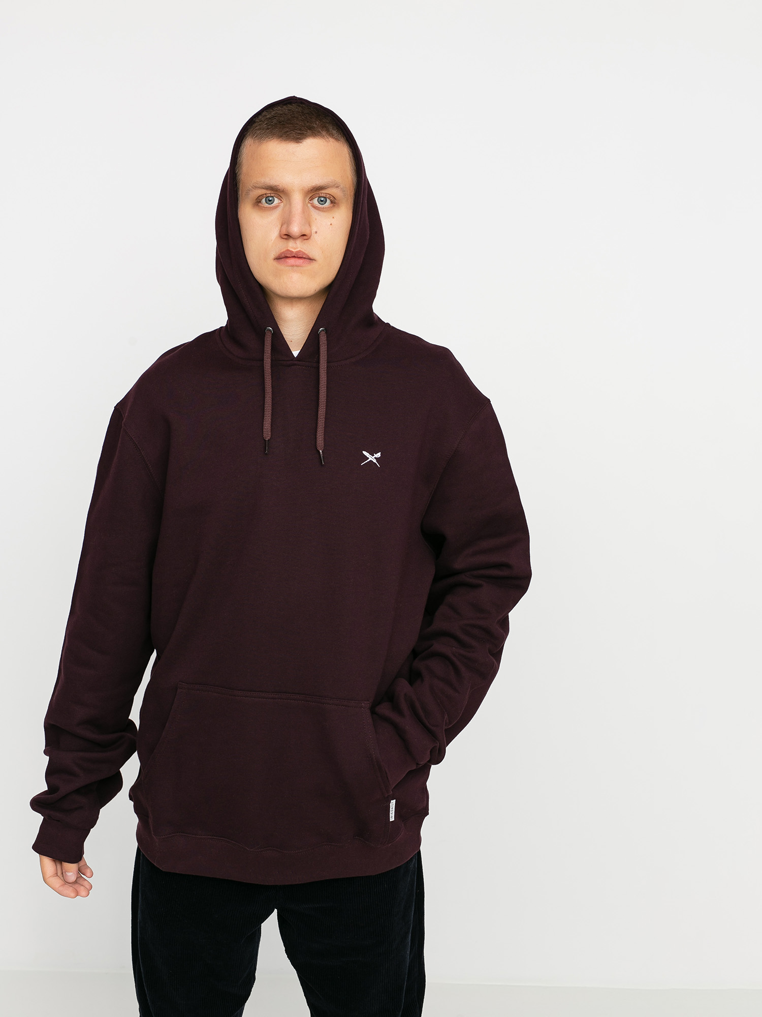 Iriedaily Mini Flag 2 HD Hoodie (aubergine)