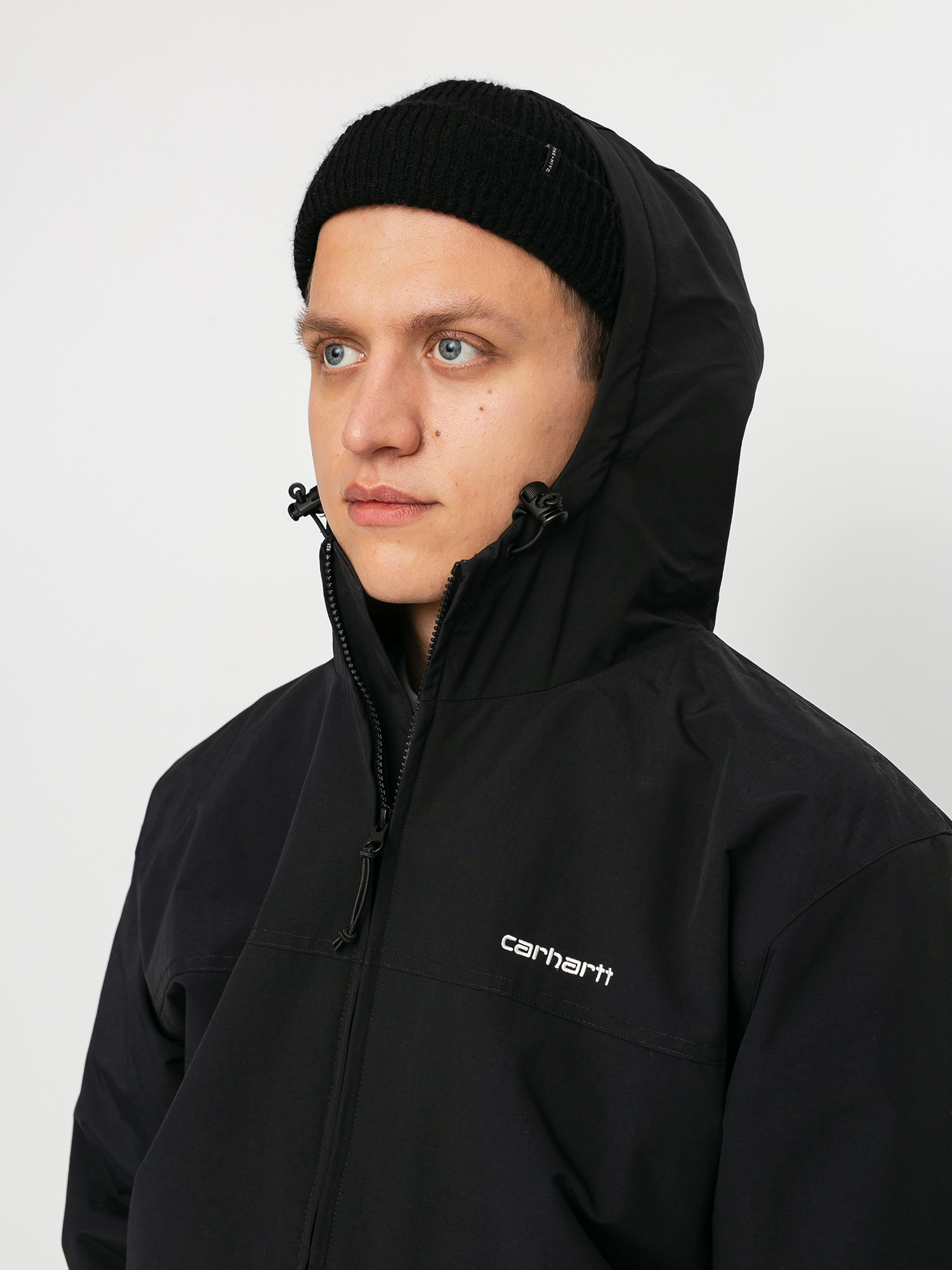 Carhartt WIP Hooded Sail Jacket (black/white)