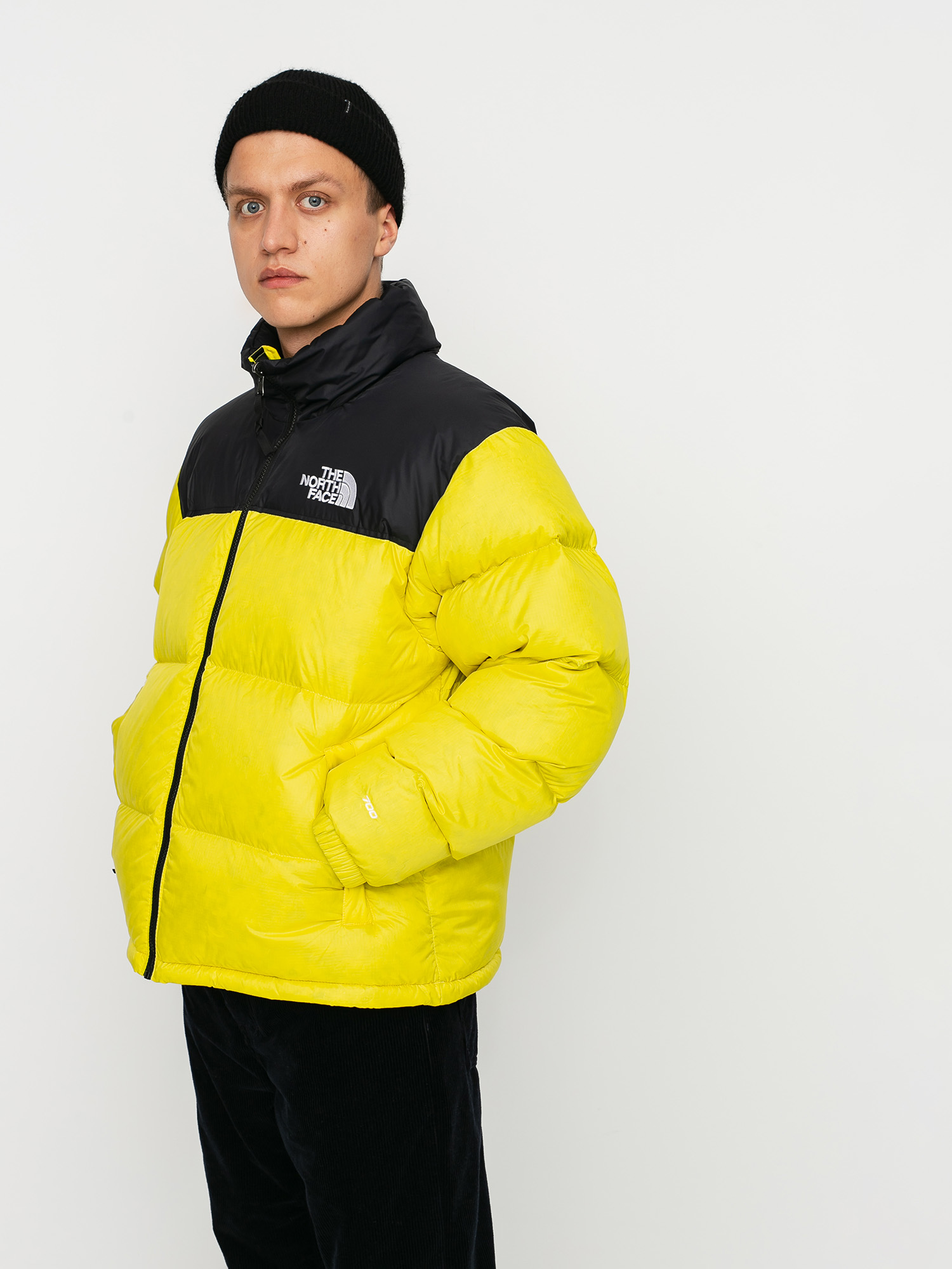 the north face retro nuptse puffer jacket yellow