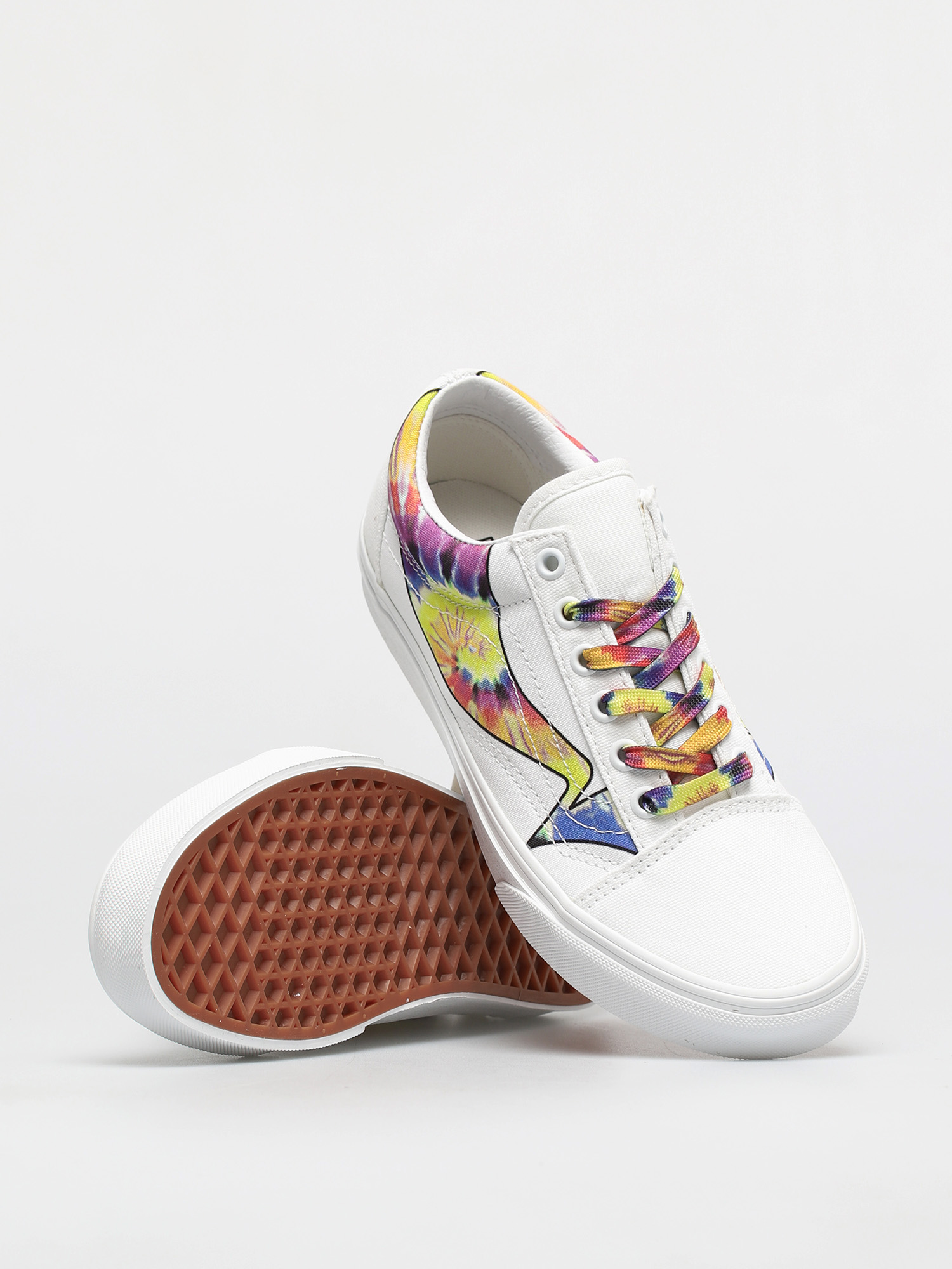 Vans Old Skool Shoes (warp/true white/tie dye)