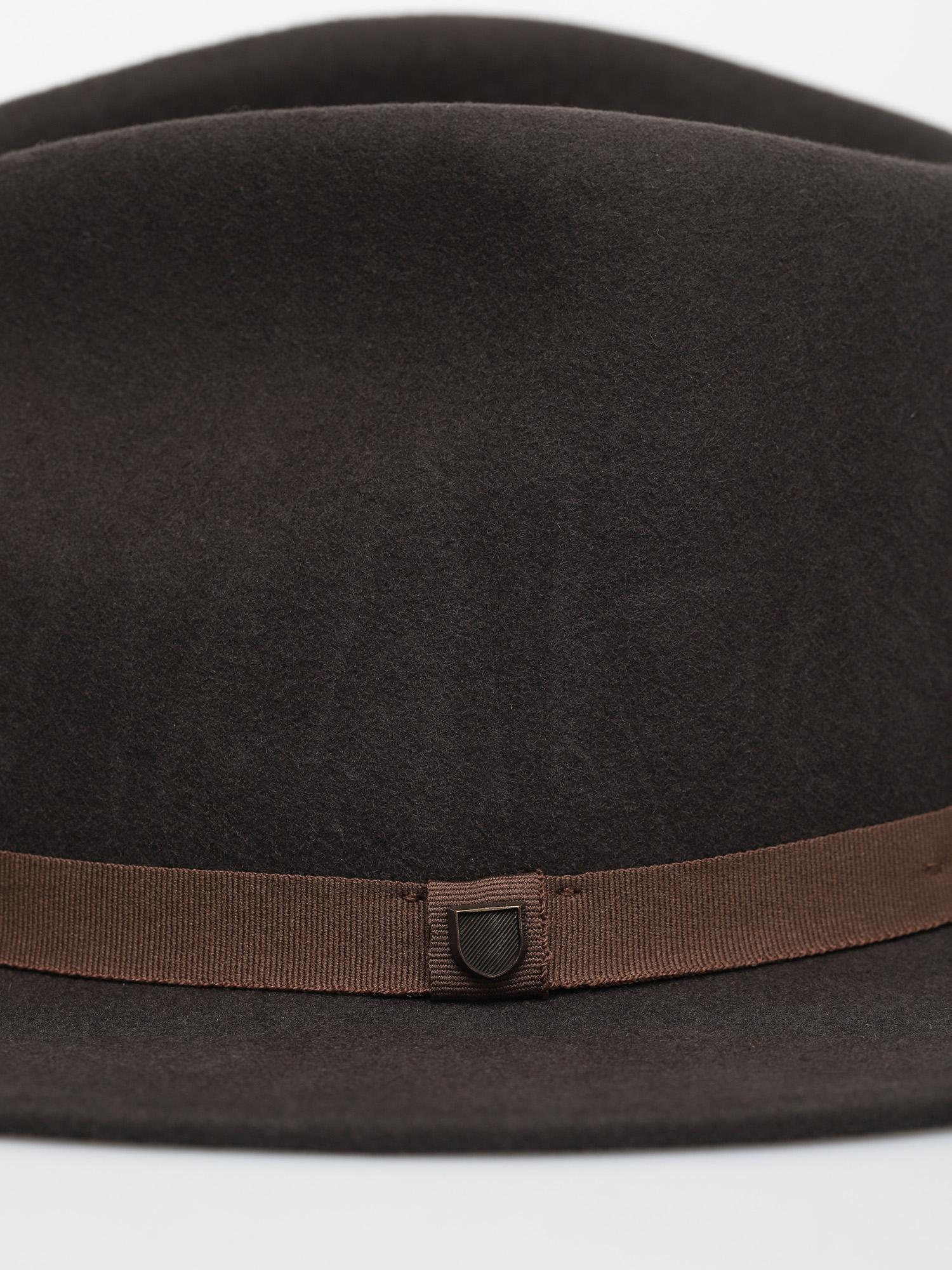 Brixton Messer Packable Fedora Hat - brown (washed black