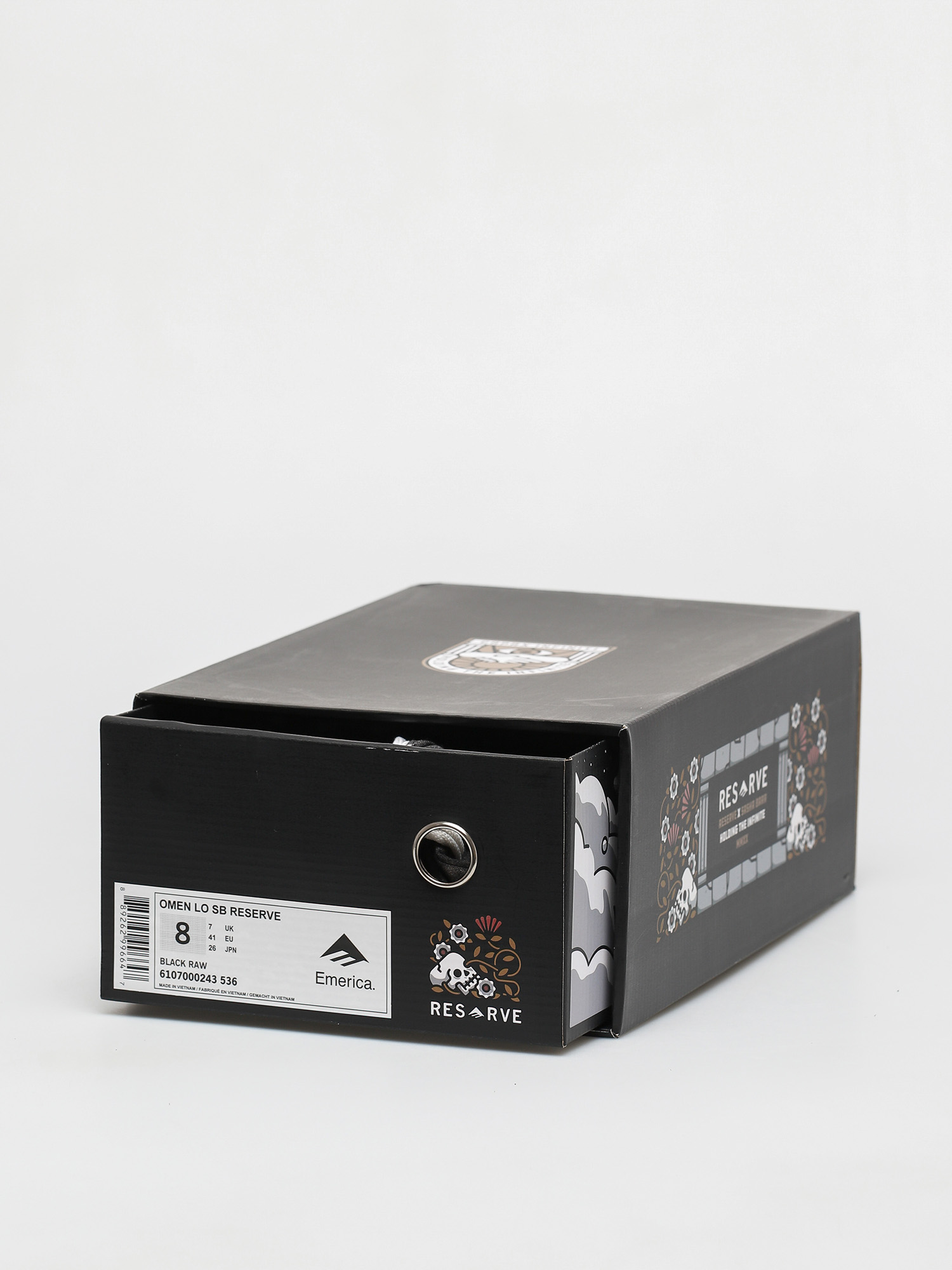 Emerica Omen Lo Sb Reserve Shoes (black raw)