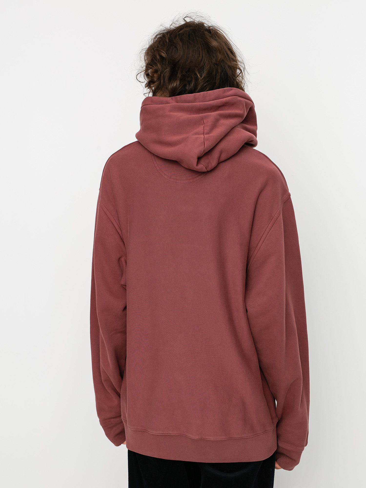 Stussy Logo HD Hoody (burgundy)