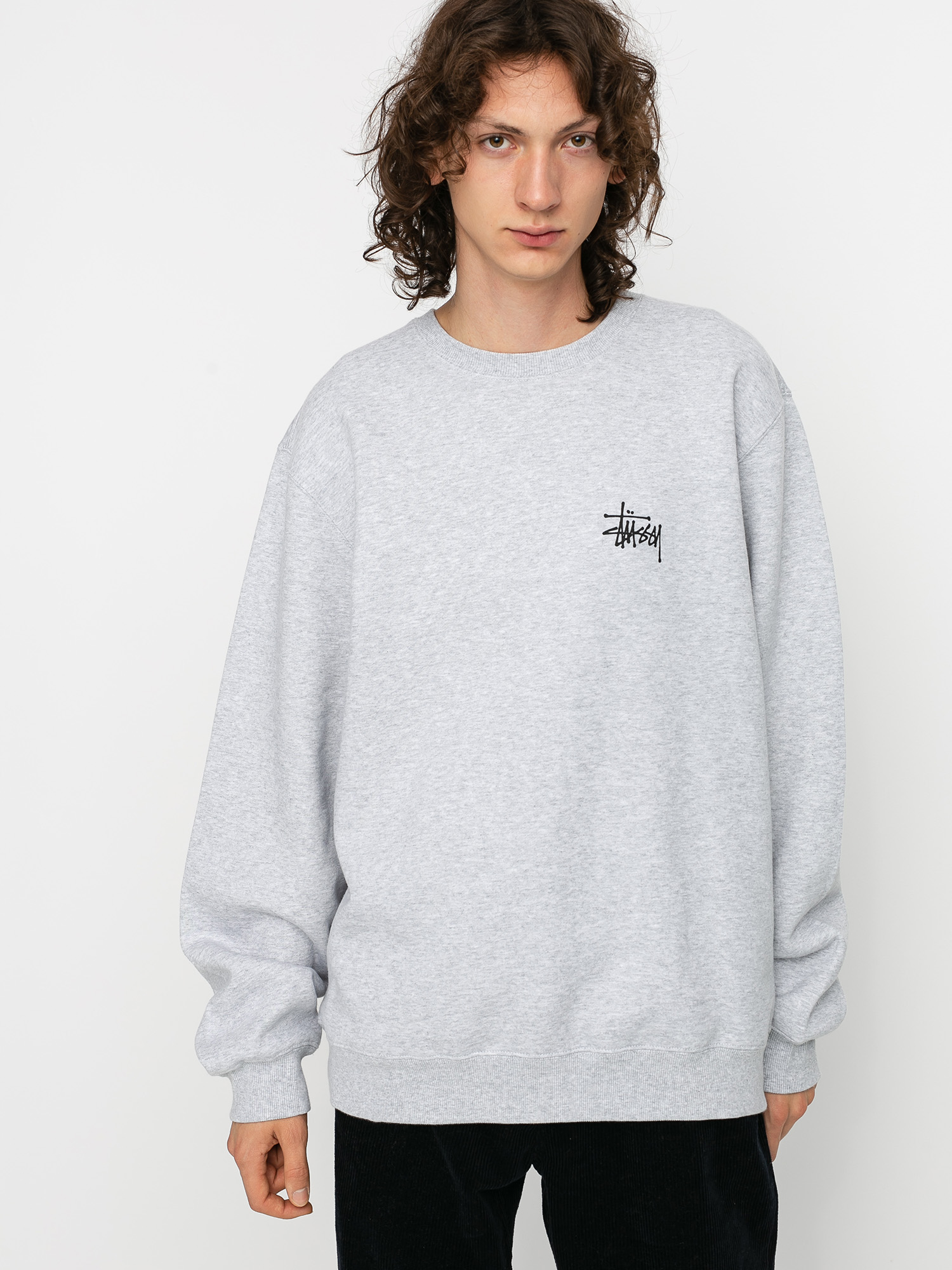 Stussy Basic Sweatshirt (ash heather)