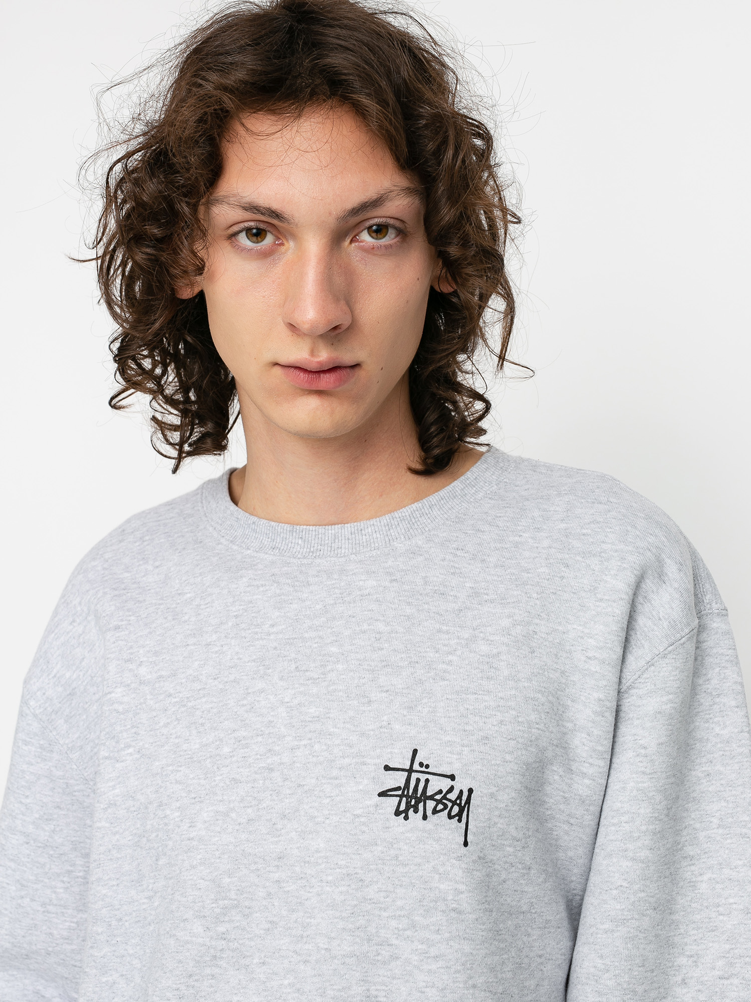 Stussy Basic Sweatshirt (ash heather)