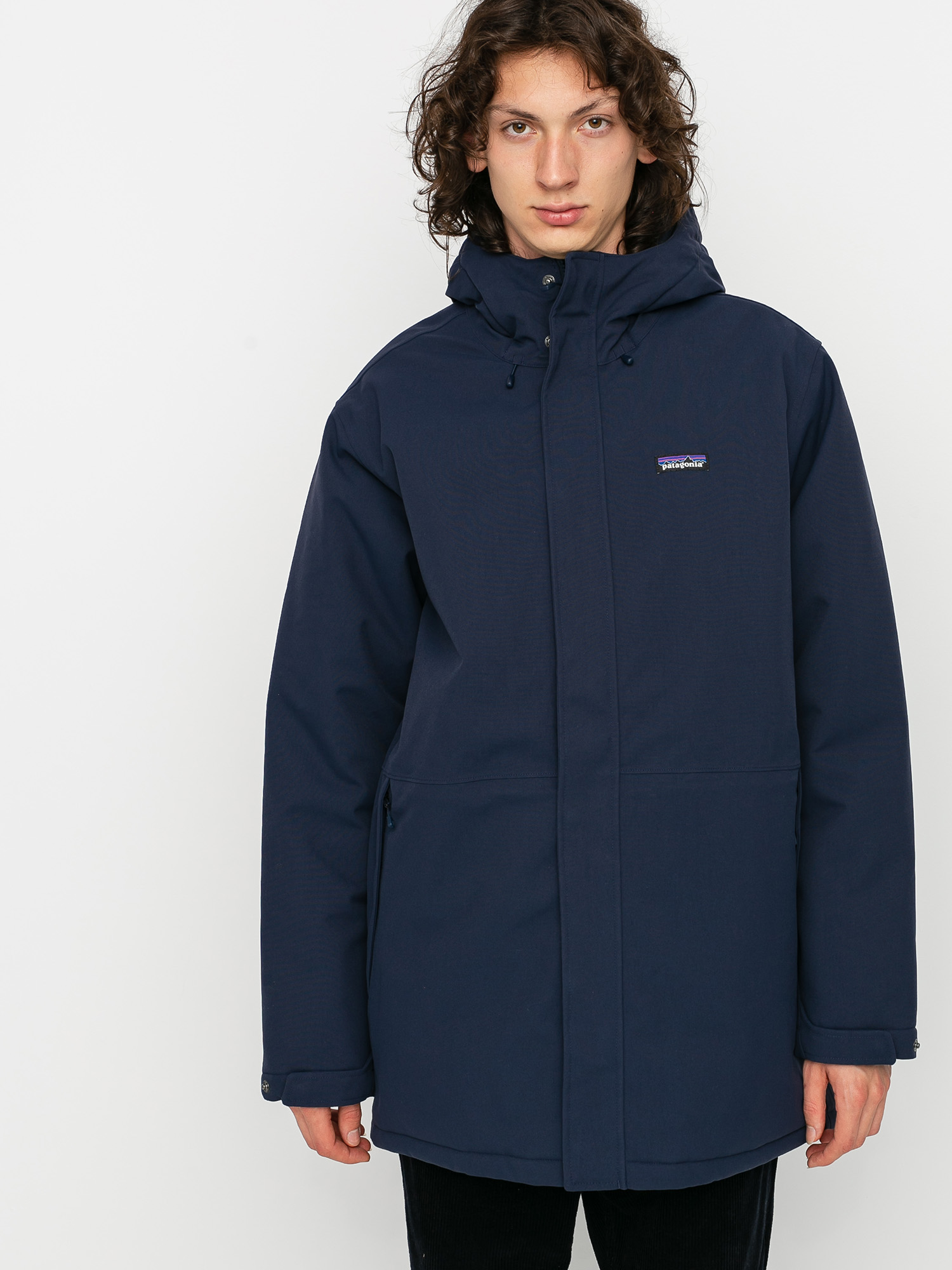 Patagonia lone hot sale mountain parka navy