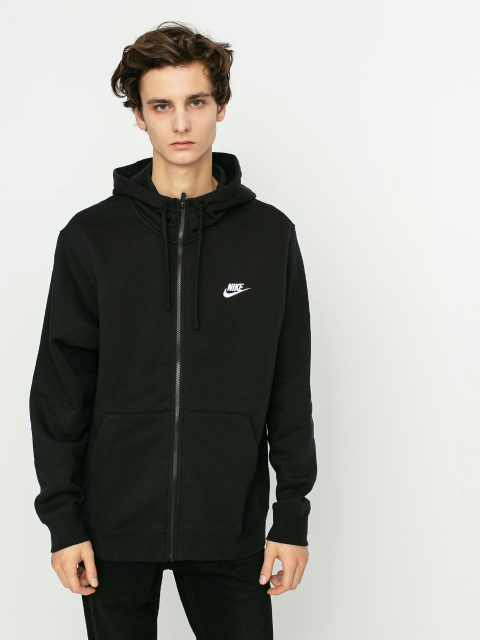 Nike Sportswear Club ZHD Hoody (black/black/white)