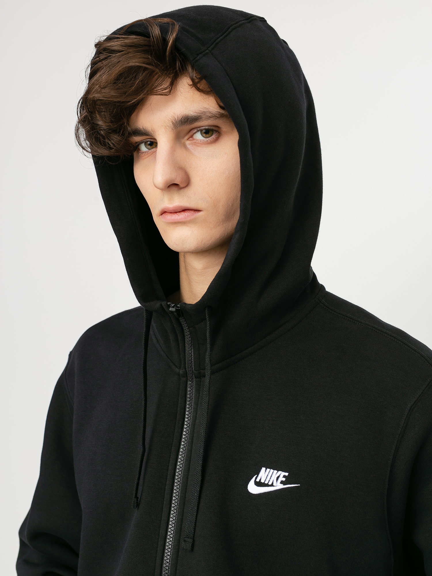 ぴぐ Nike Sportswear Club ZHD Hoodie - black (black/black/white)