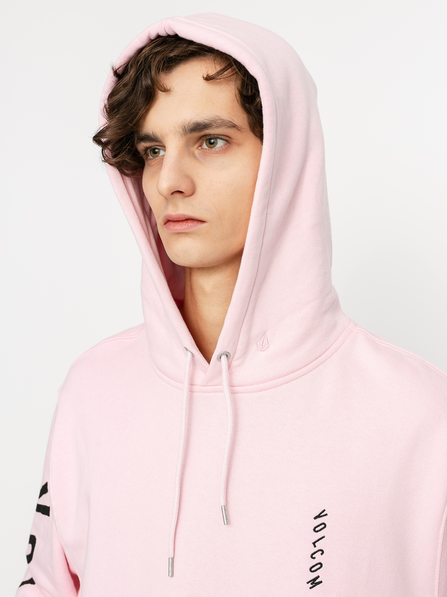 pink volcom hoodie