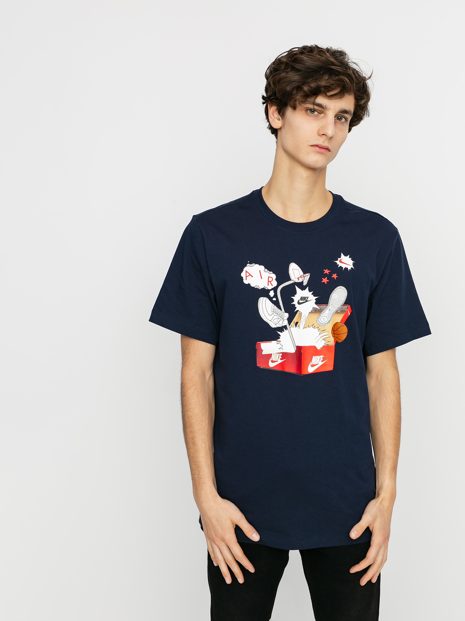 Nike Sportswear Box T-shirt navy blue (obsidian)