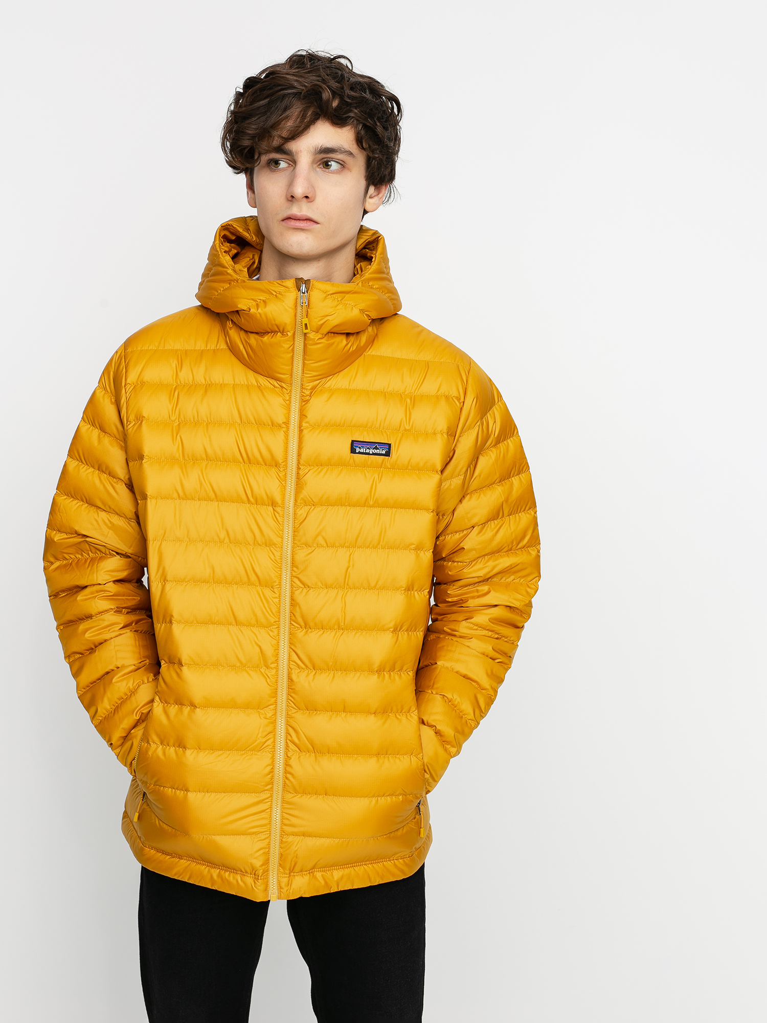 yellow patagonia hoodie