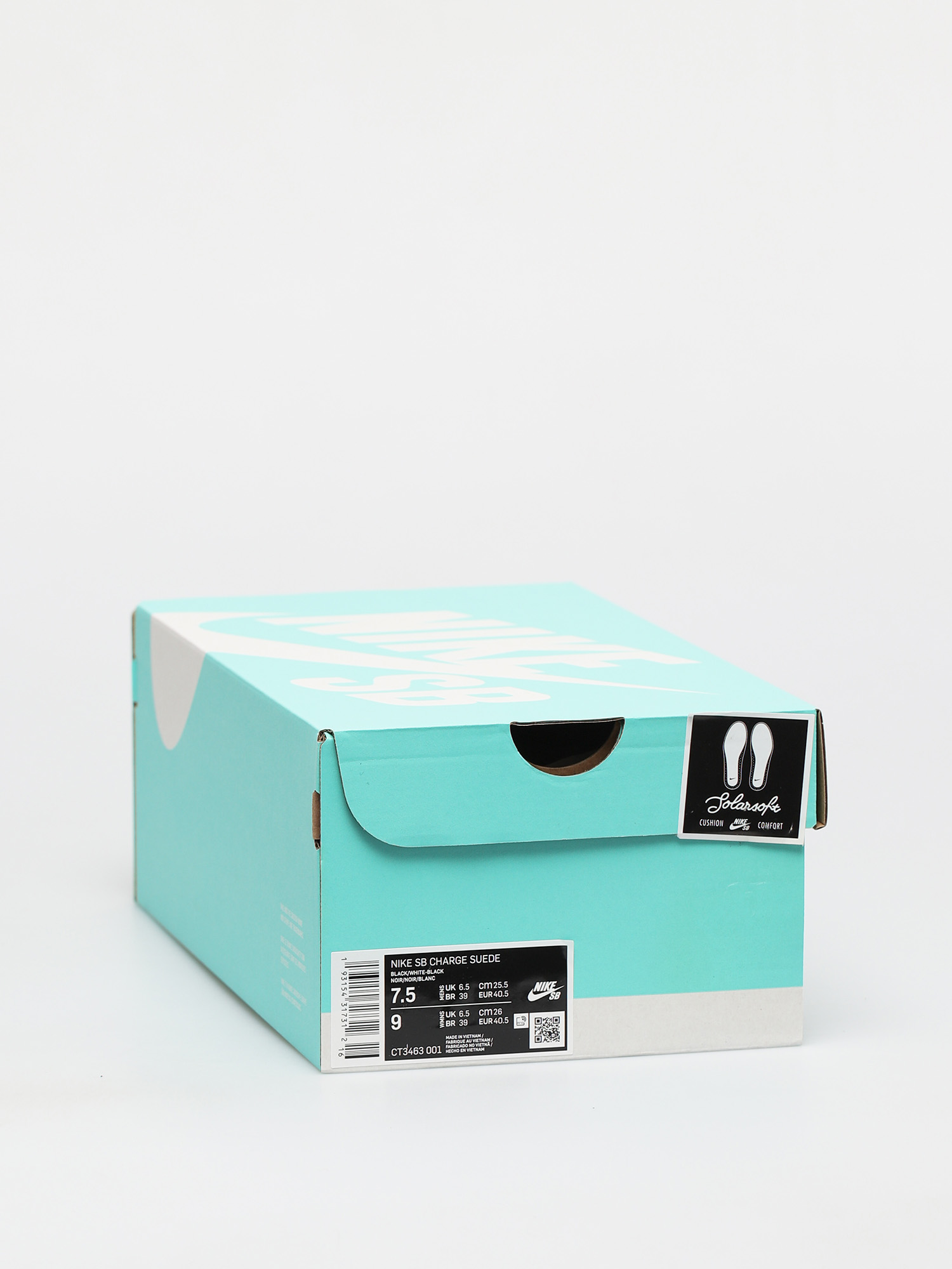 Nike SB Charge Suede Shoes (black/white/black)