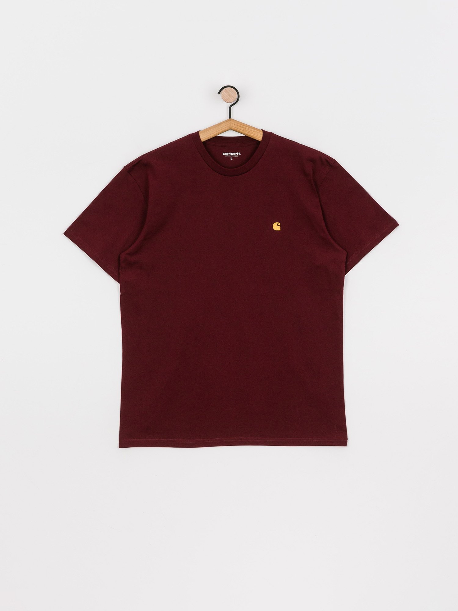 Carhartt WIP Chase T-shirt (bordeaux/gold)