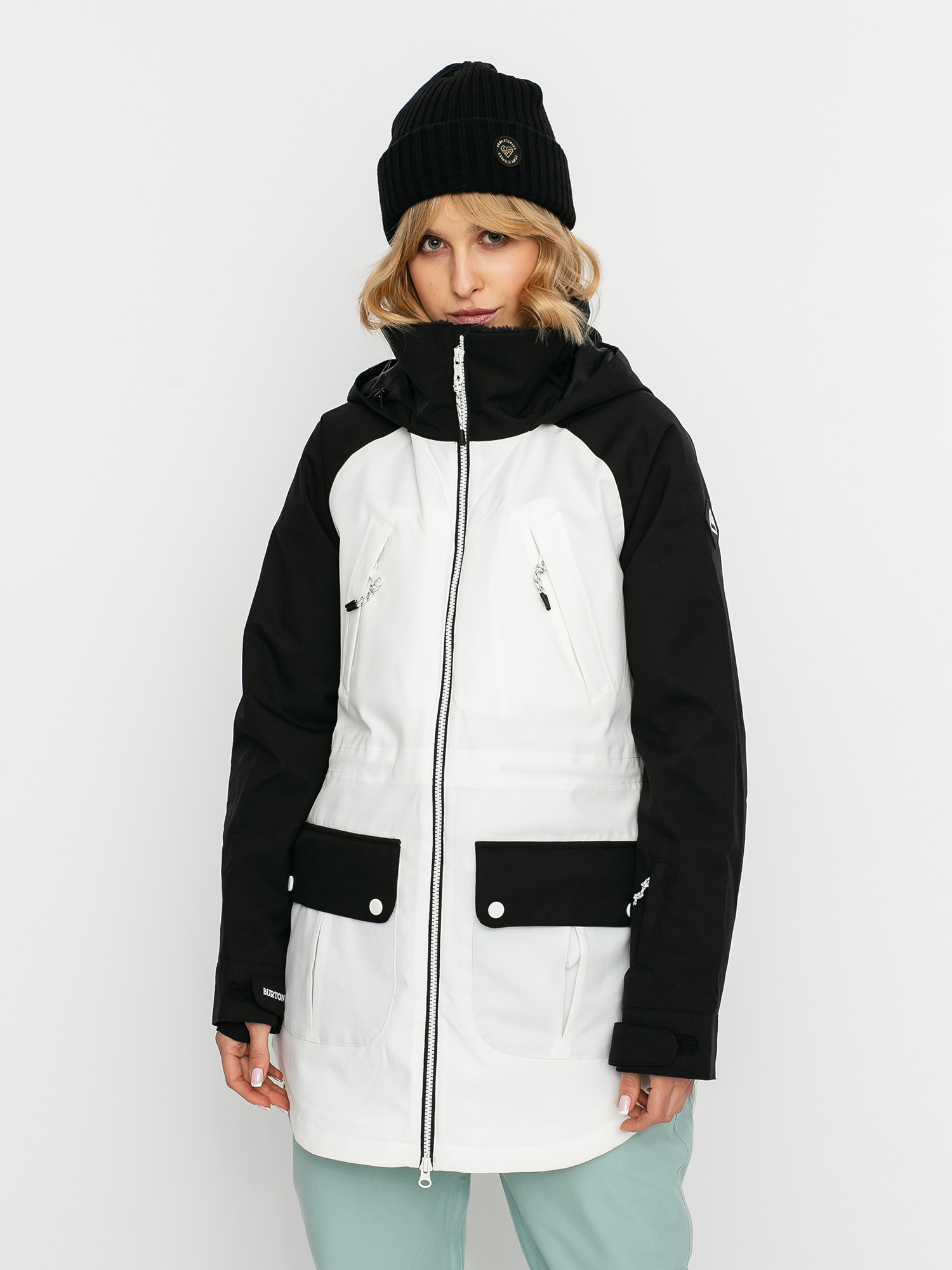 Womens Burton Prowess Snowboard jacket (true black/stout white)