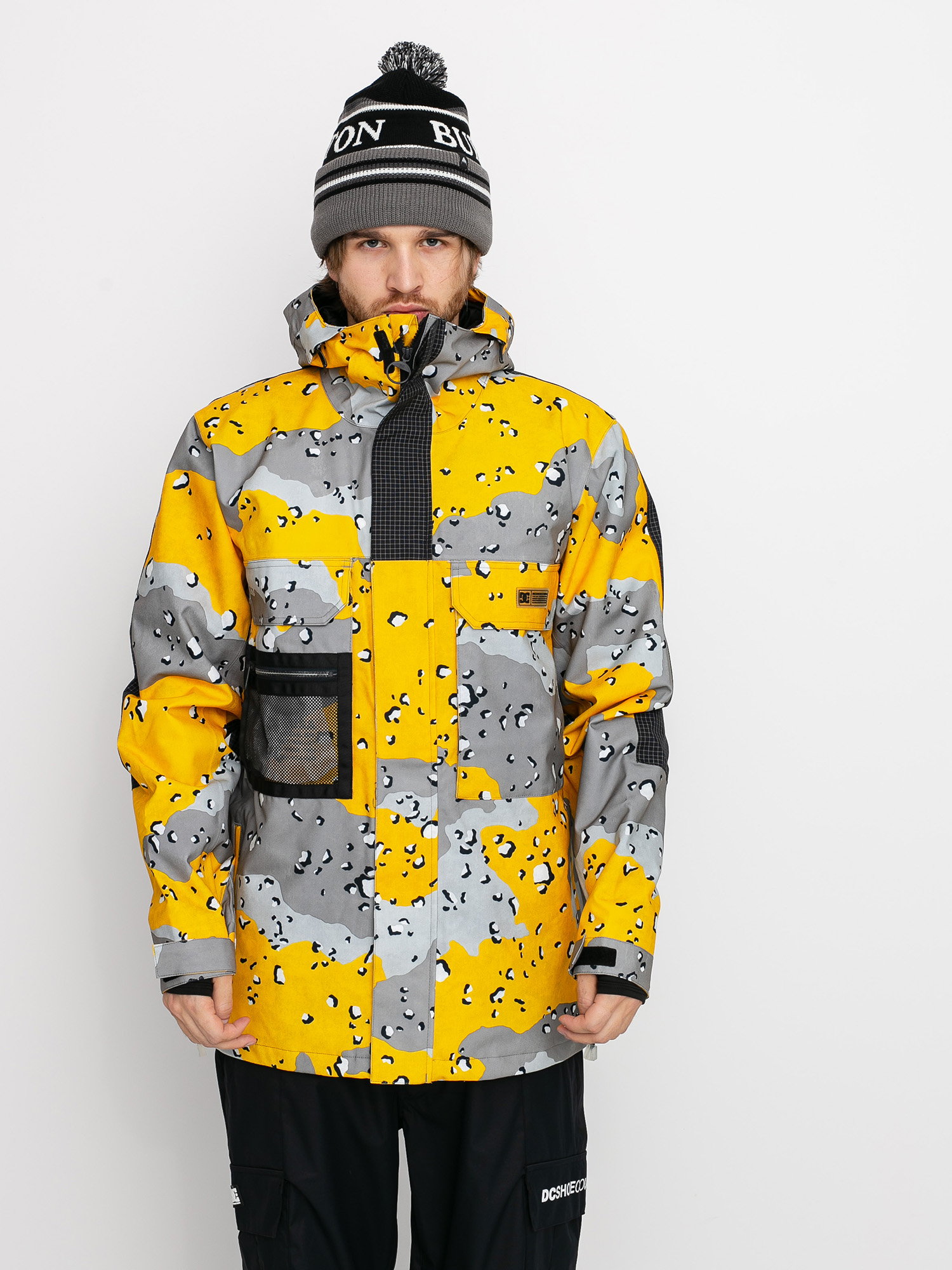 Mens DC Defiant Snowboard jacket (chocolate chip lemon chro camo)