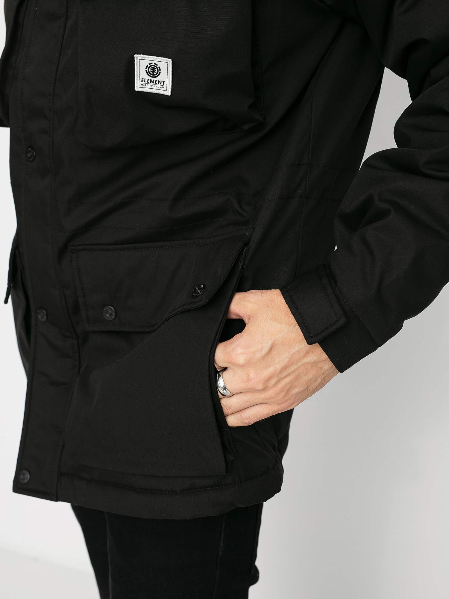 Element Mountain Parka Jacket (flint black)