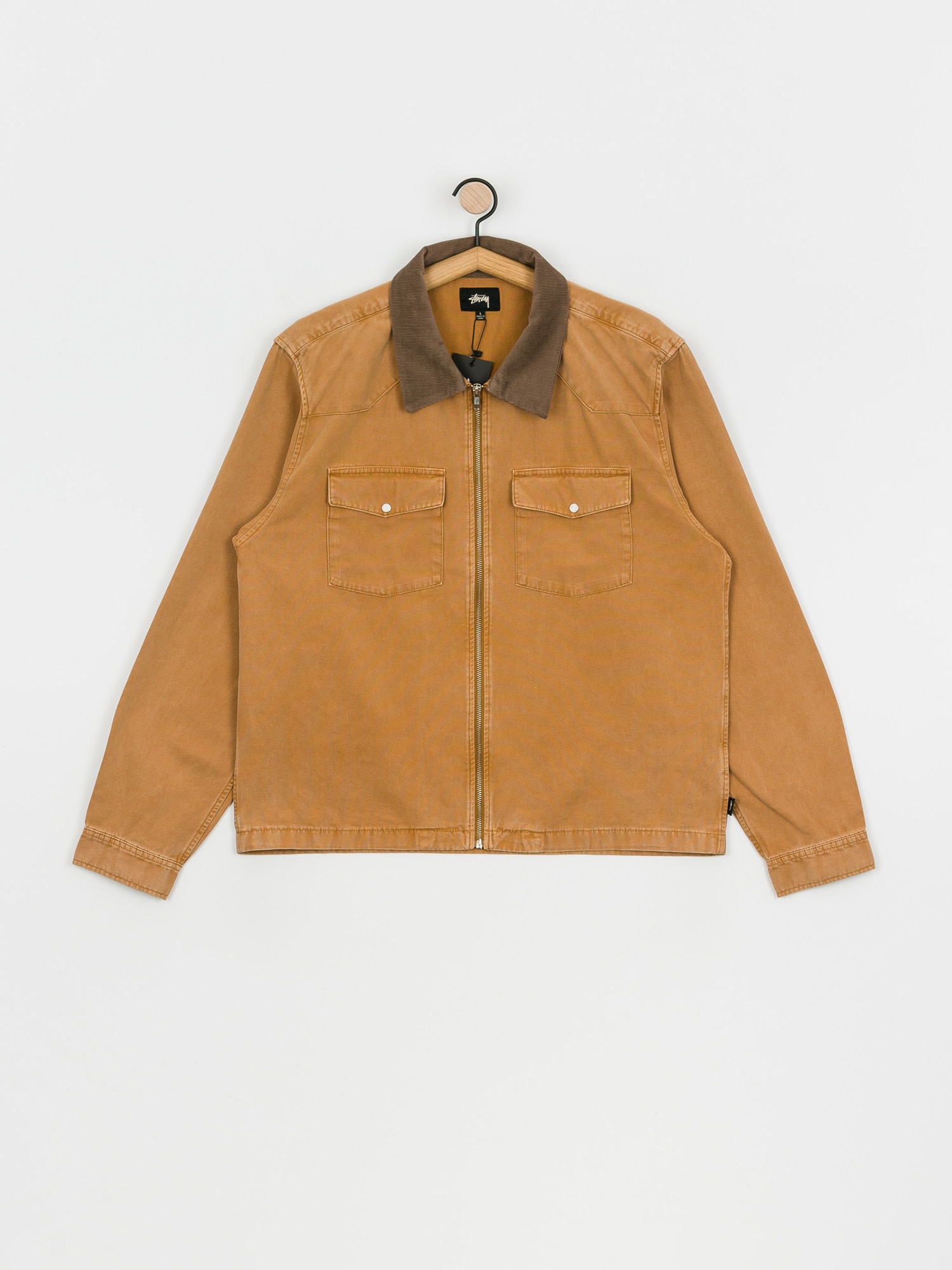 Jacket Stüssy Washed Canvas Shop Jacket 115589 / 0001 | FLEXDOG