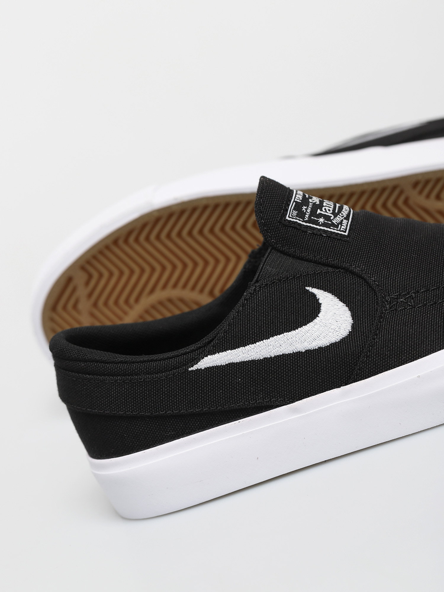 Nike SB Stefan Janoski Canvas Slip Gs Schuhe (black/white)
