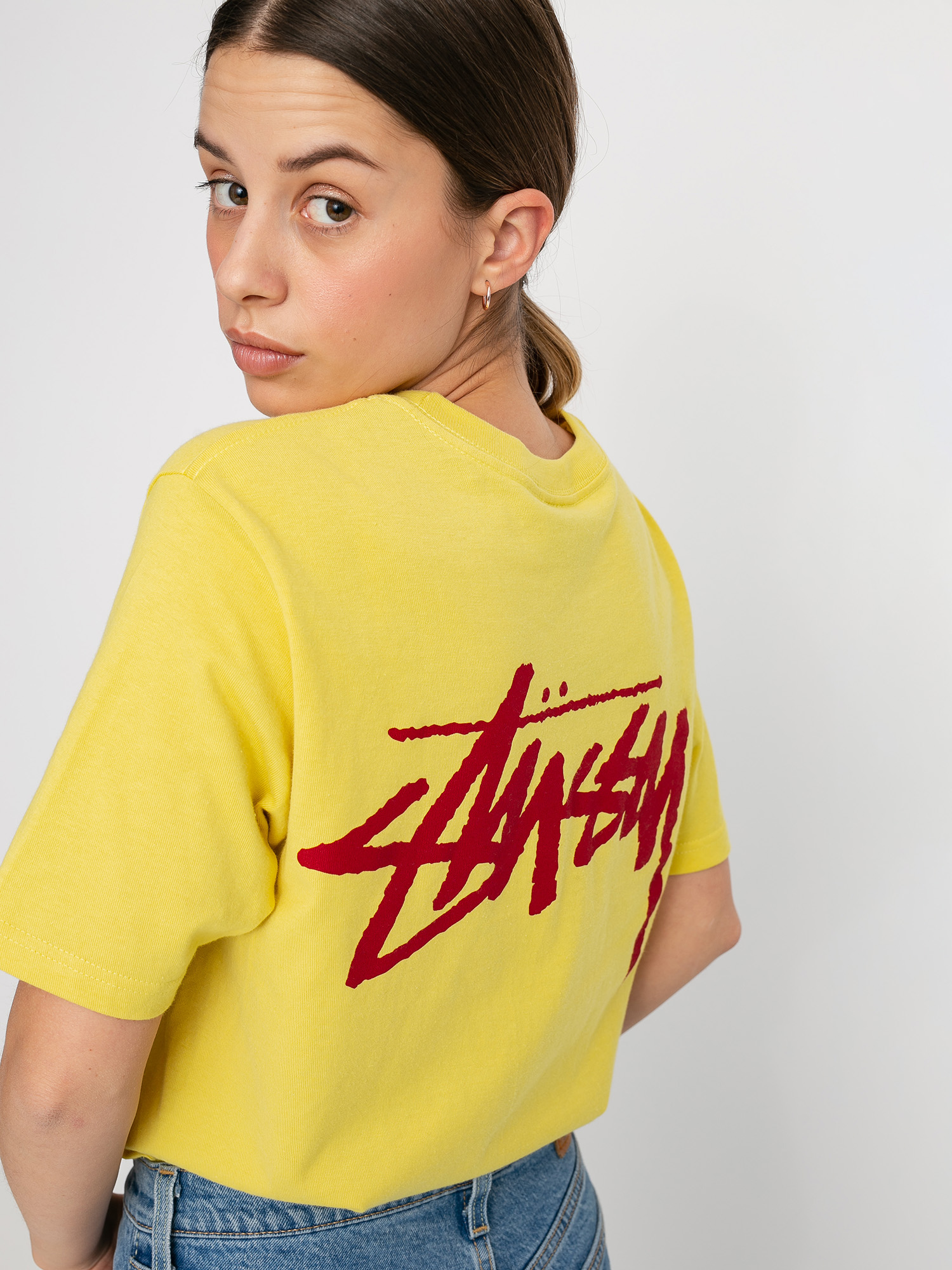 Stussy Classic Stock T-shirt Wmn (lemon)