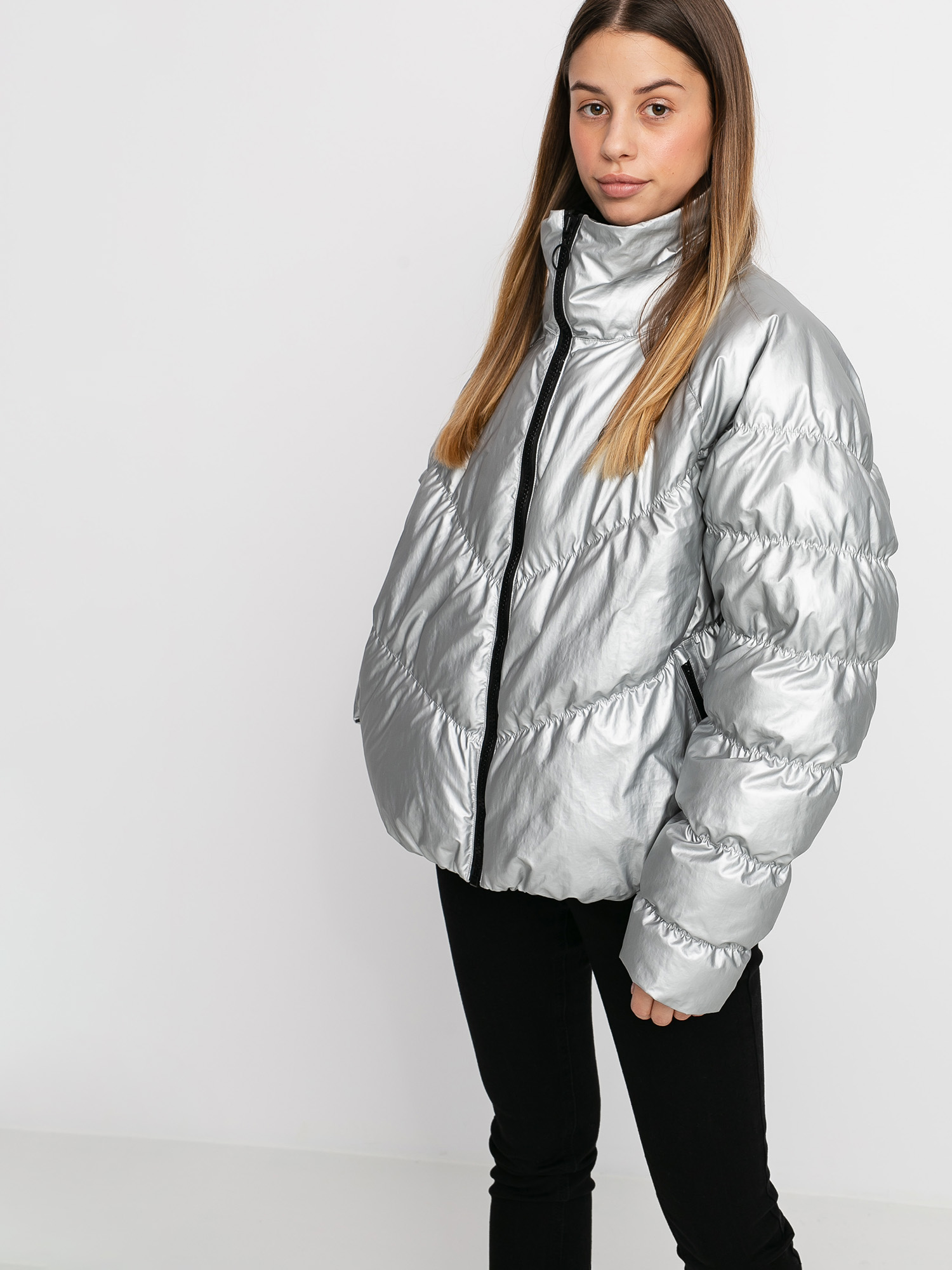 Nike Syn Fill Jkt Stmt Shine Jacket Wmn (metallic silver/black)