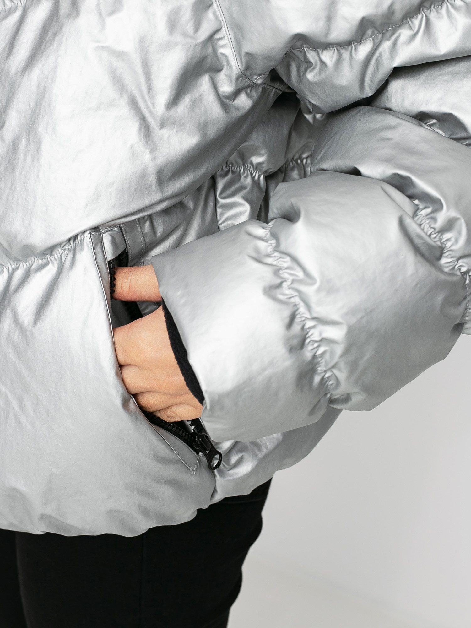 Nike Syn Fill Jkt Stmt Shine Jacket Wmn (metallic silver/black)