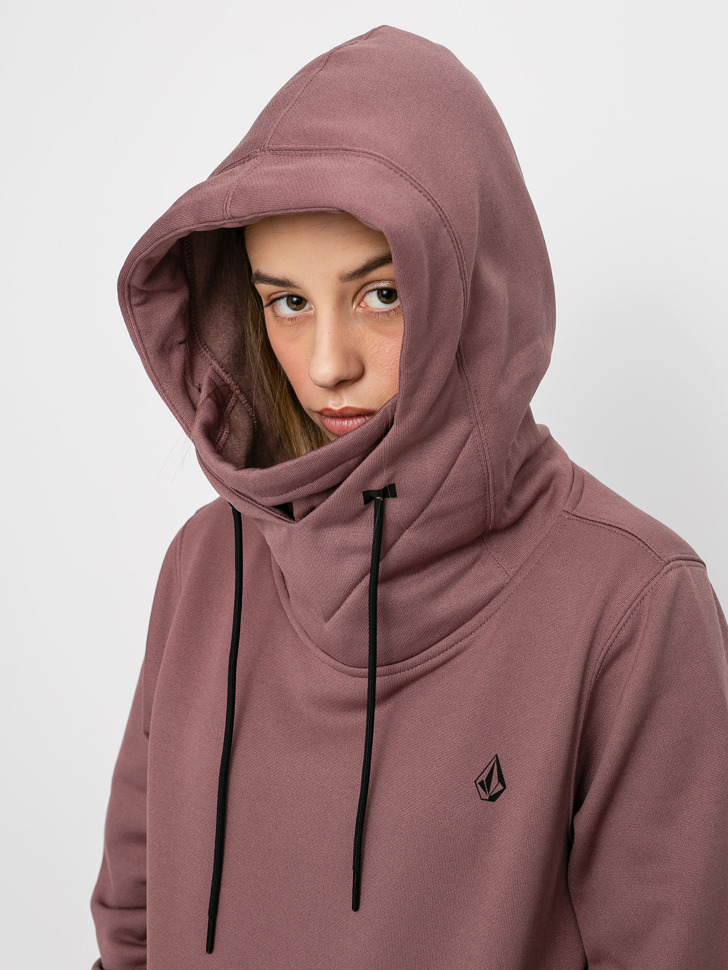 Womens Volcom Spring Shred HD Active sweatshirt (rose wood)