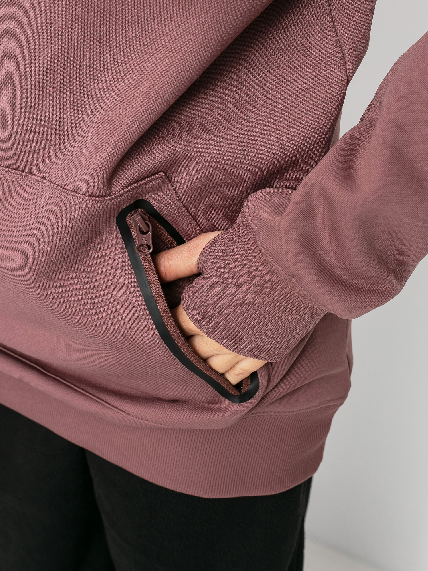 Womens Volcom Spring Shred HD Active sweatshirt (rose wood)