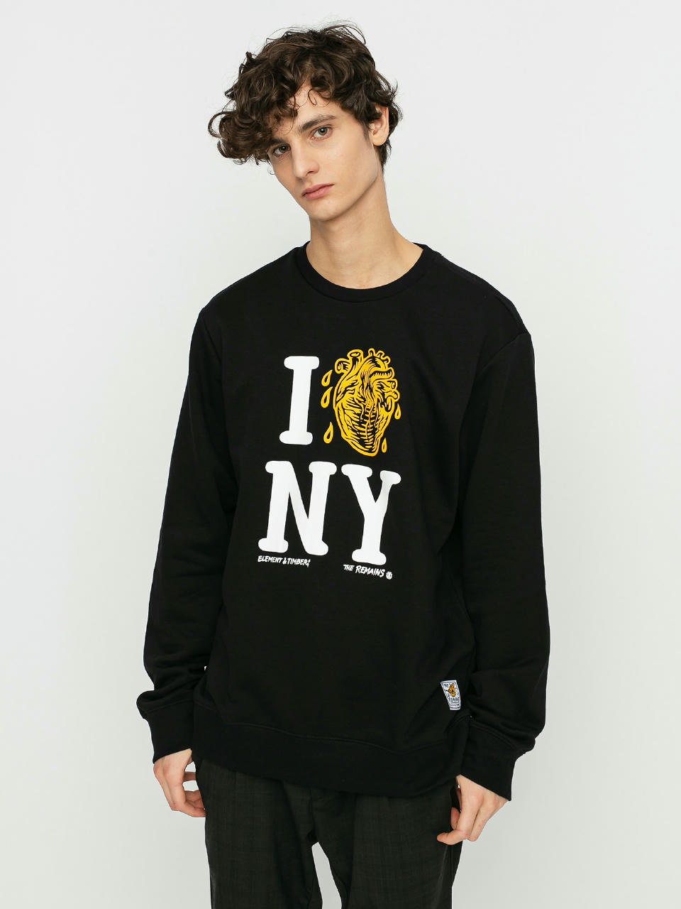 Element I Heart Crew Sweatshirt (flint black)